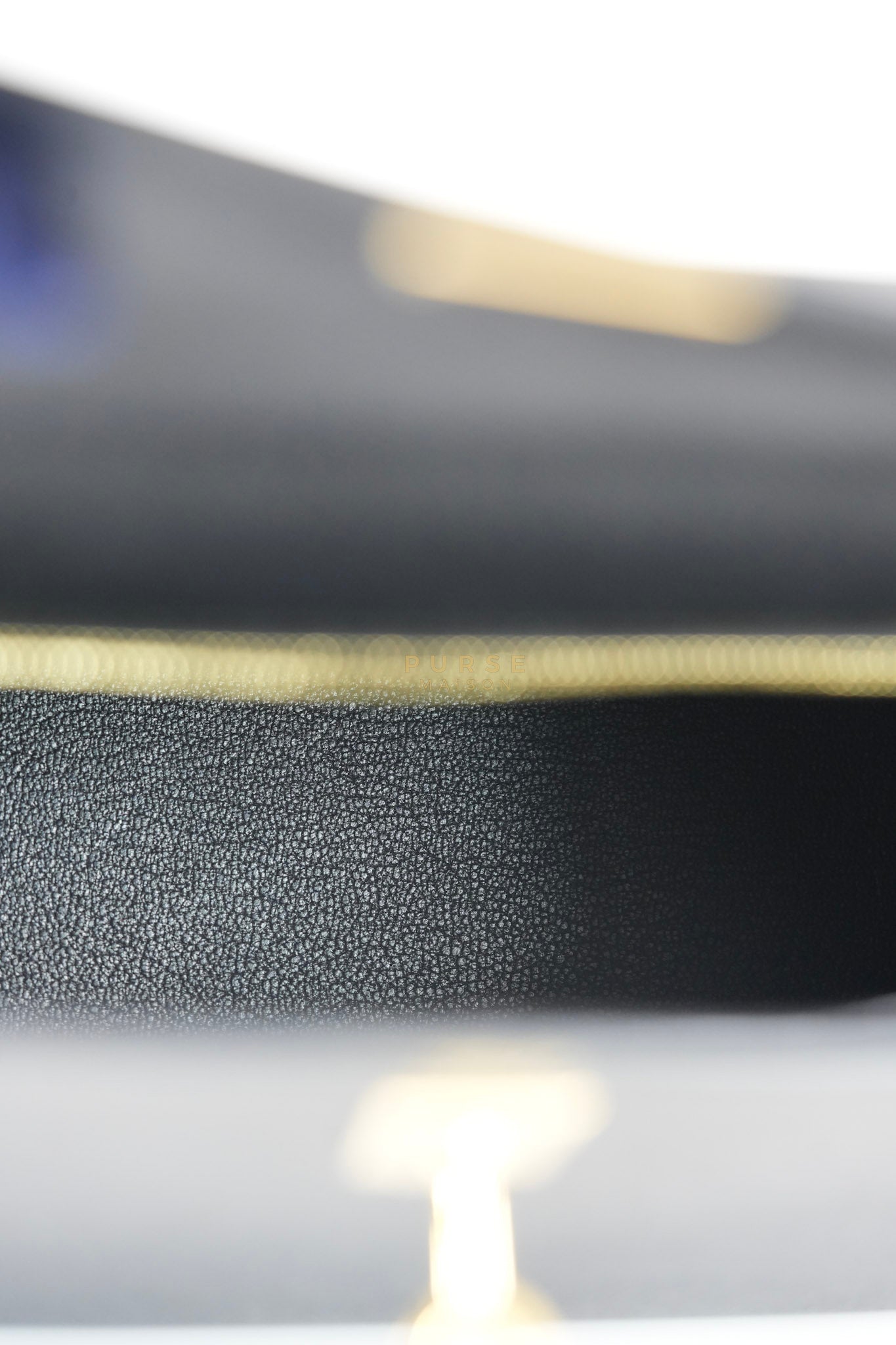 Kelly 25 Sellier in Black Epsom Leather and Gold Hardware Stamp Z (2021) | Purse Maison Luxury Bags Shop