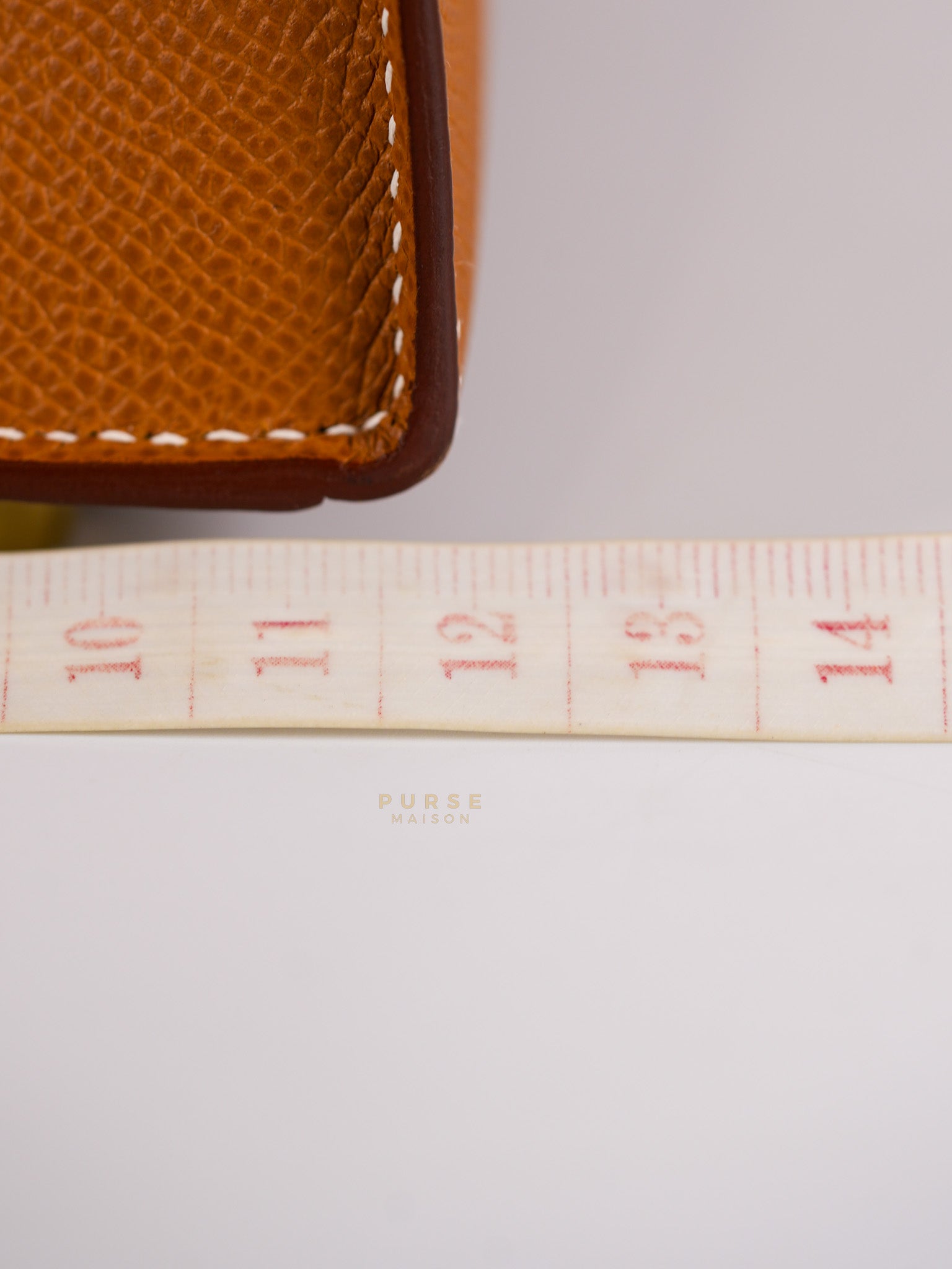 Kelly 28 Gold on Gold Epsom Leather in Gold Hardware Stamp B (2023) | Purse Maison Luxury Bags Shop