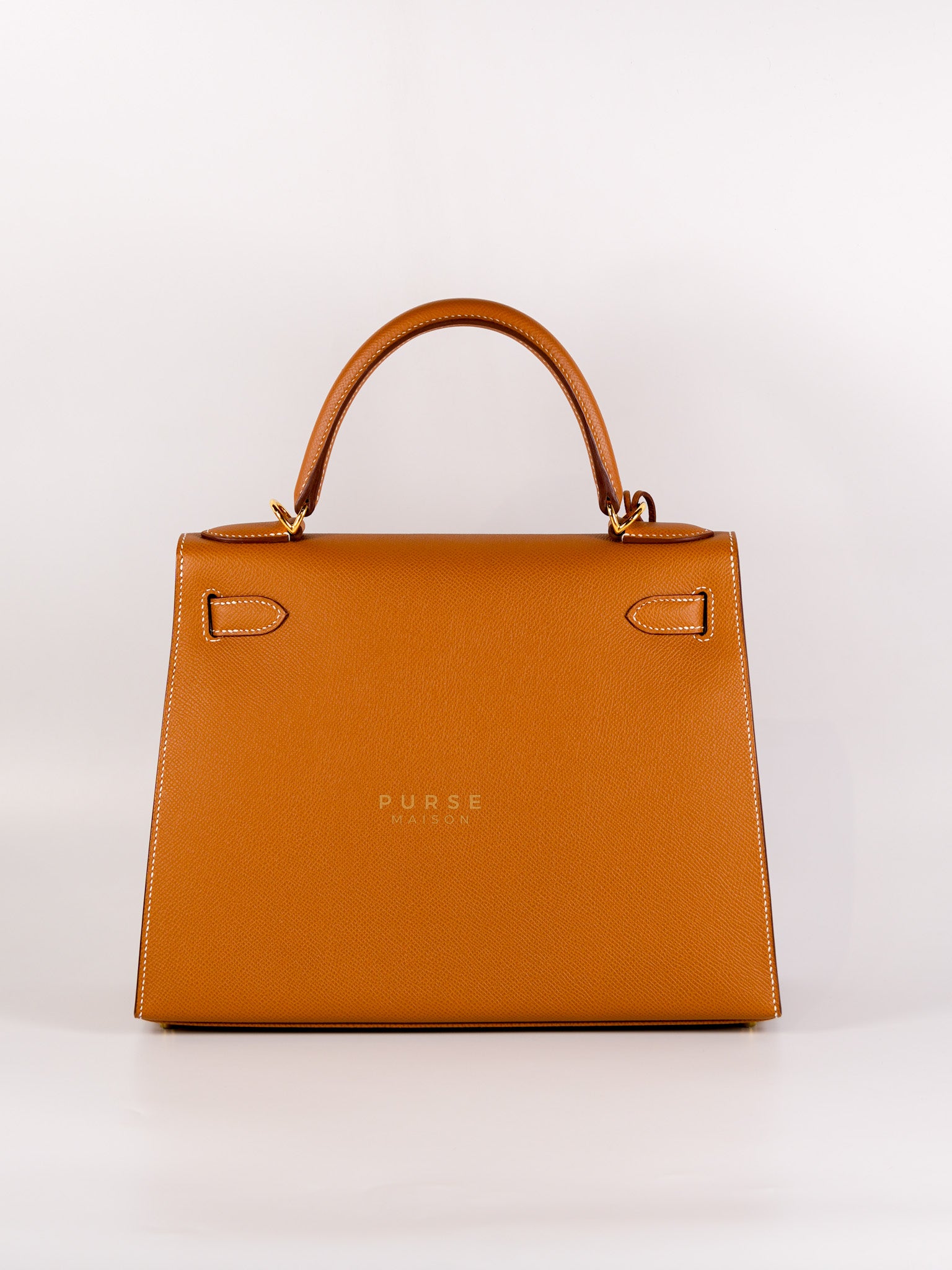 Kelly 28 Gold on Gold Epsom Leather in Gold Hardware Stamp B (2023) | Purse Maison Luxury Bags Shop