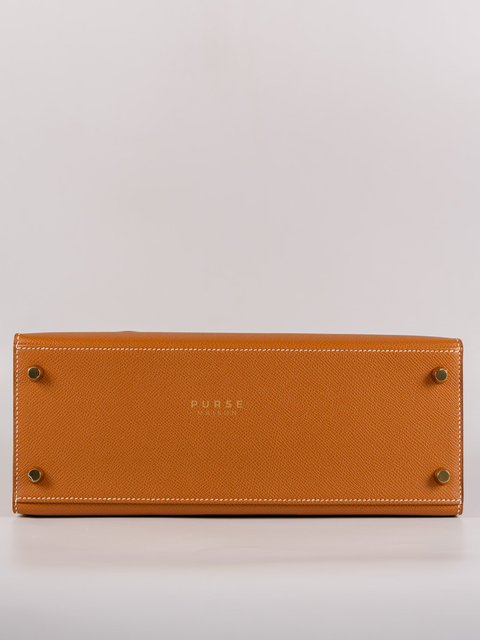 Kelly 28 Gold on Gold Epsom Leather in Gold Hardware Stamp B (2023) | Purse Maison Luxury Bags Shop