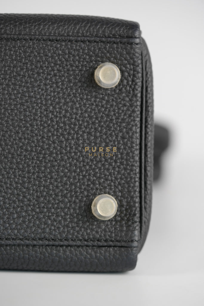 Kelly 28 in Noir Togo Leather & Gold Hardware Stamp W(2024) | Purse Maison Luxury Bags Shop