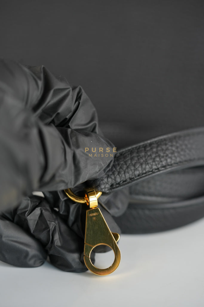 Kelly 28 in Noir Togo Leather & Gold Hardware Stamp W(2024) | Purse Maison Luxury Bags Shop