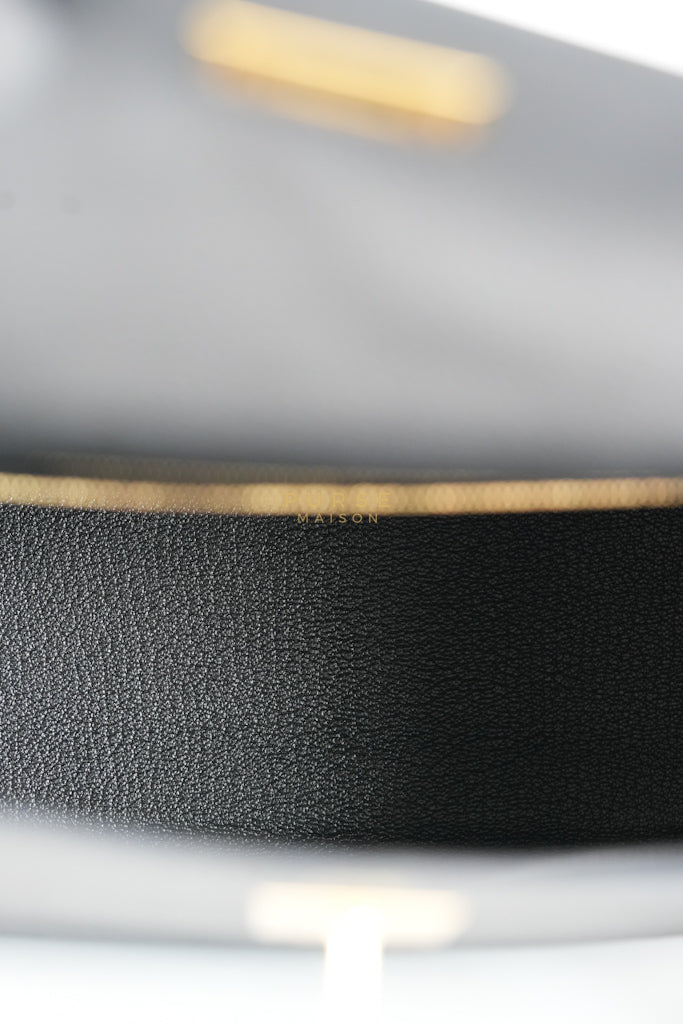 Kelly 28 in Noir Togo Leather & Gold Hardware Stamp W(2024) | Purse Maison Luxury Bags Shop