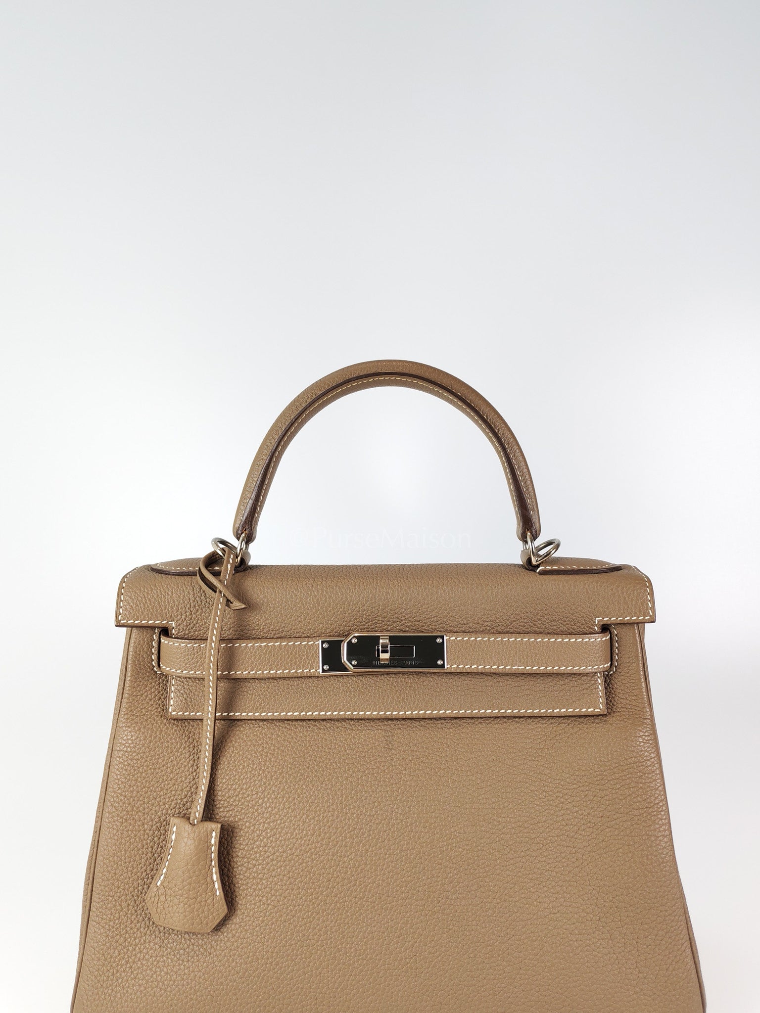 Kelly 28 Retourne in Epsom Leather and Palladium Hardware Stamp D (2019) | Purse Maison Luxury Bags Shop