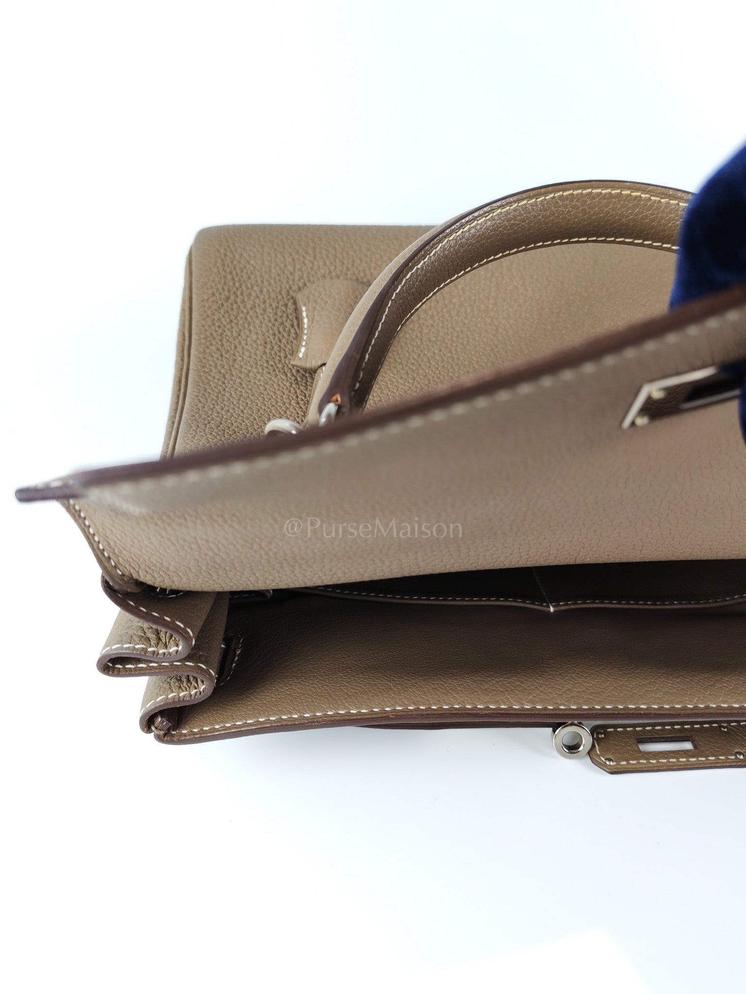 Kelly 28 Retourne in Epsom Leather and Palladium Hardware Stamp D (2019) | Purse Maison Luxury Bags Shop