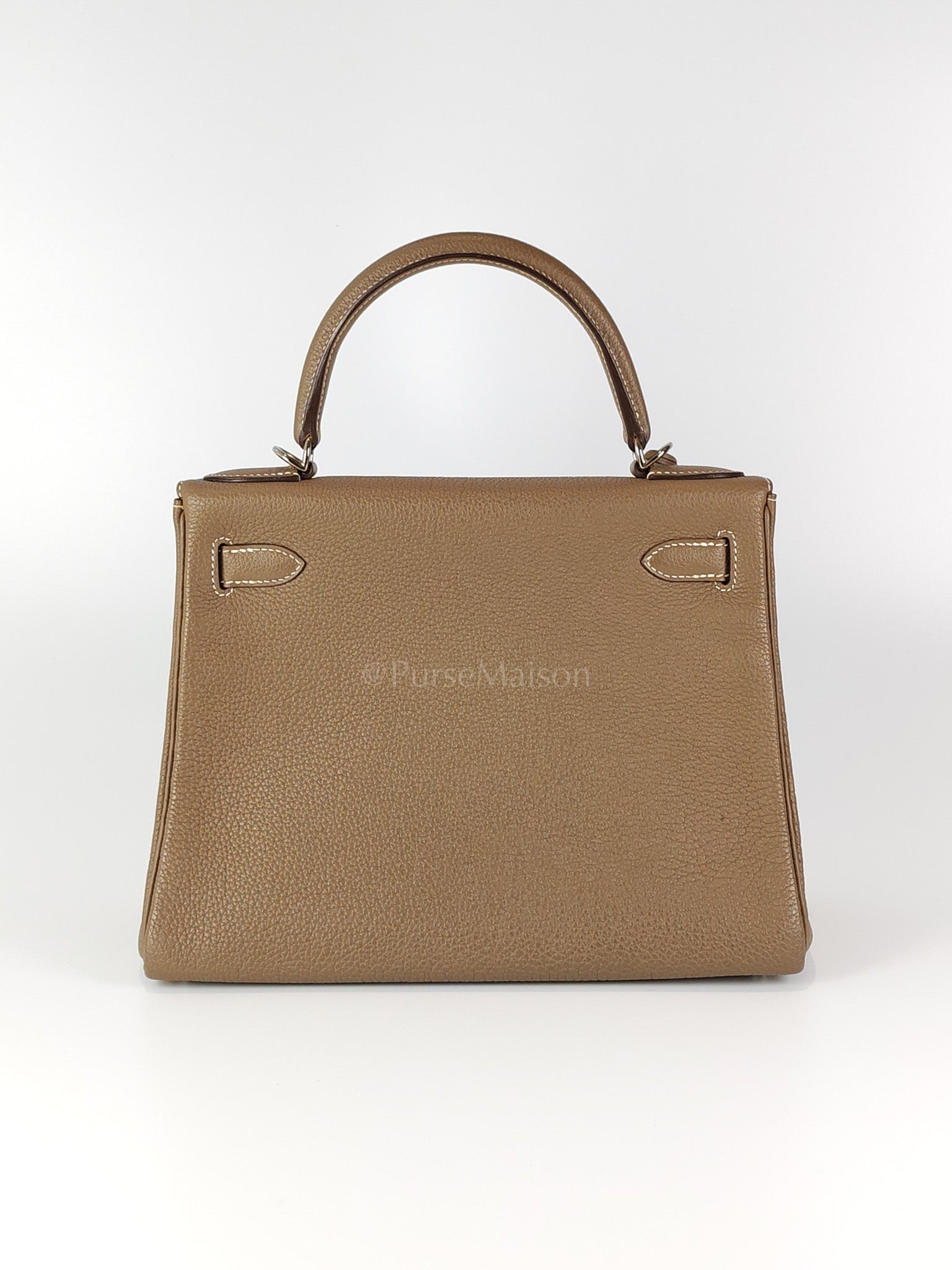 Kelly 28 Retourne in Epsom Leather and Palladium Hardware Stamp D (2019) | Purse Maison Luxury Bags Shop