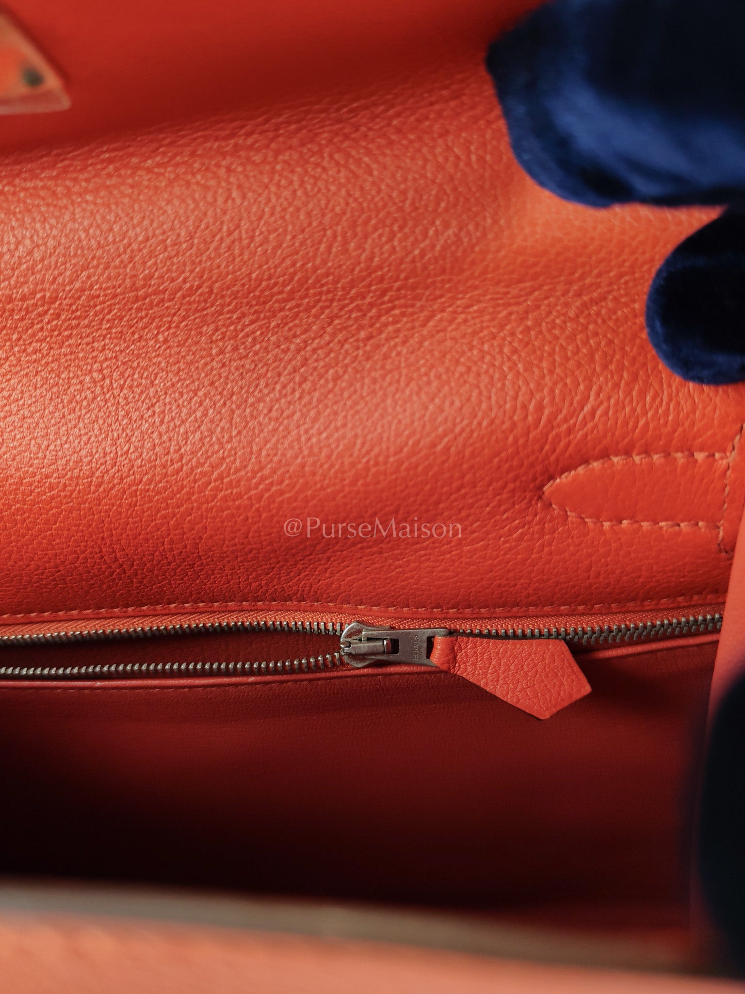 Kelly 28 Retourne in Rouge Tomate Evercolor in Palladium Hardware Stamp X (2016) | Purse Maison Luxury Bags Shop