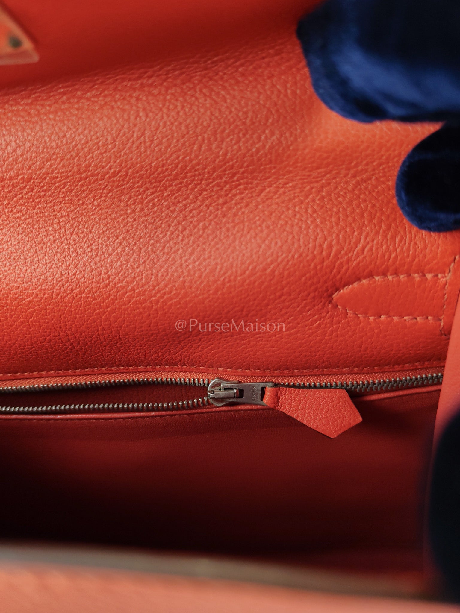 Kelly 28 Retourne in Rouge Tomate Evercolor in Palladium Hardware Stamp X (2016) | Purse Maison Luxury Bags Shop