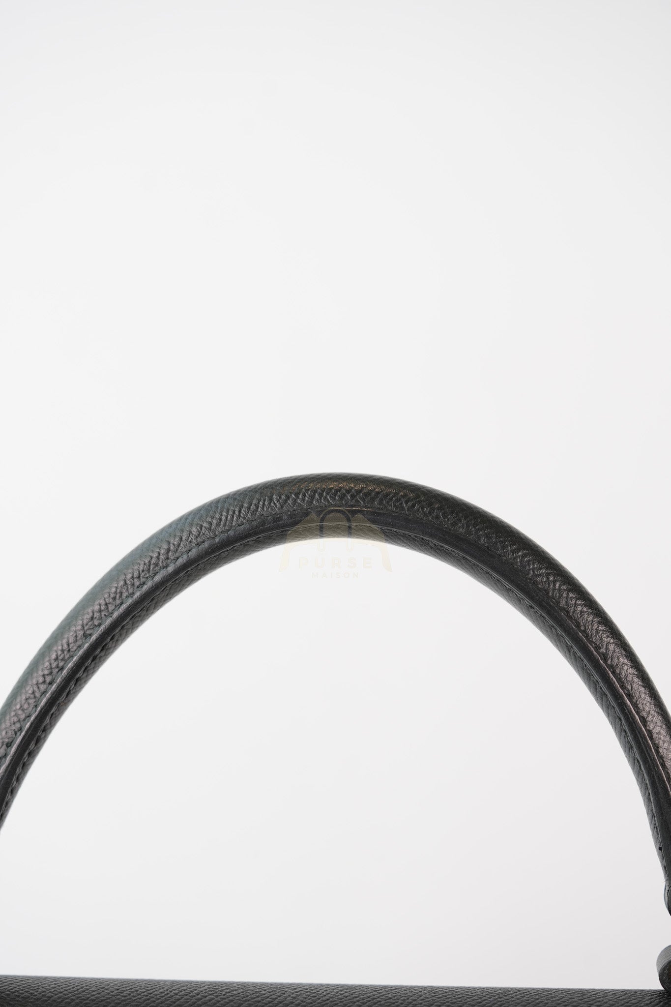 Kelly 28 Sellier in Black Epsom Leather and Gold Hardware Stamp C (2018) | Purse Maison Luxury Bags Shop