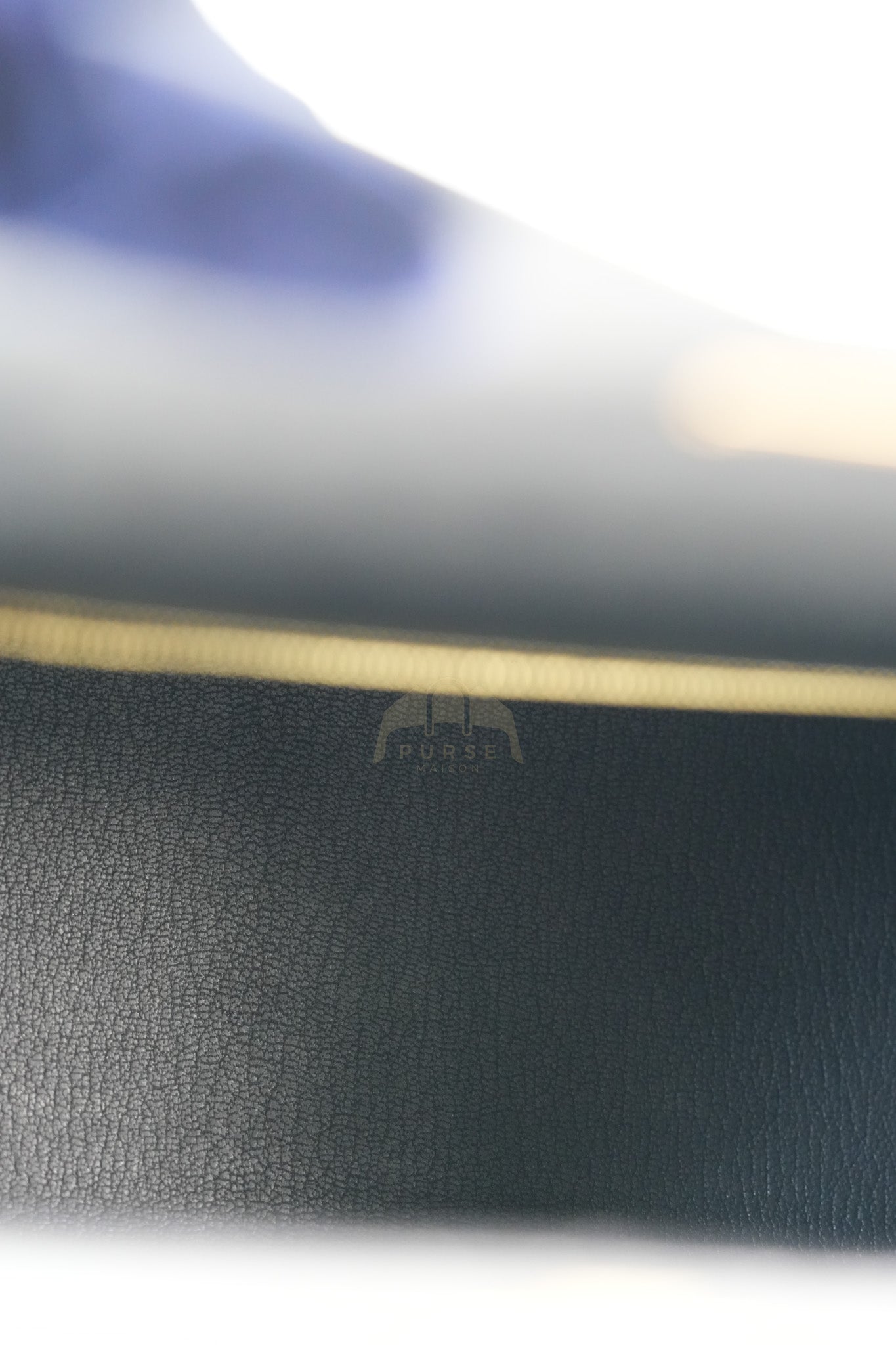 Kelly 28 Sellier in Black Epsom Leather and Gold Hardware Stamp C (2018) | Purse Maison Luxury Bags Shop