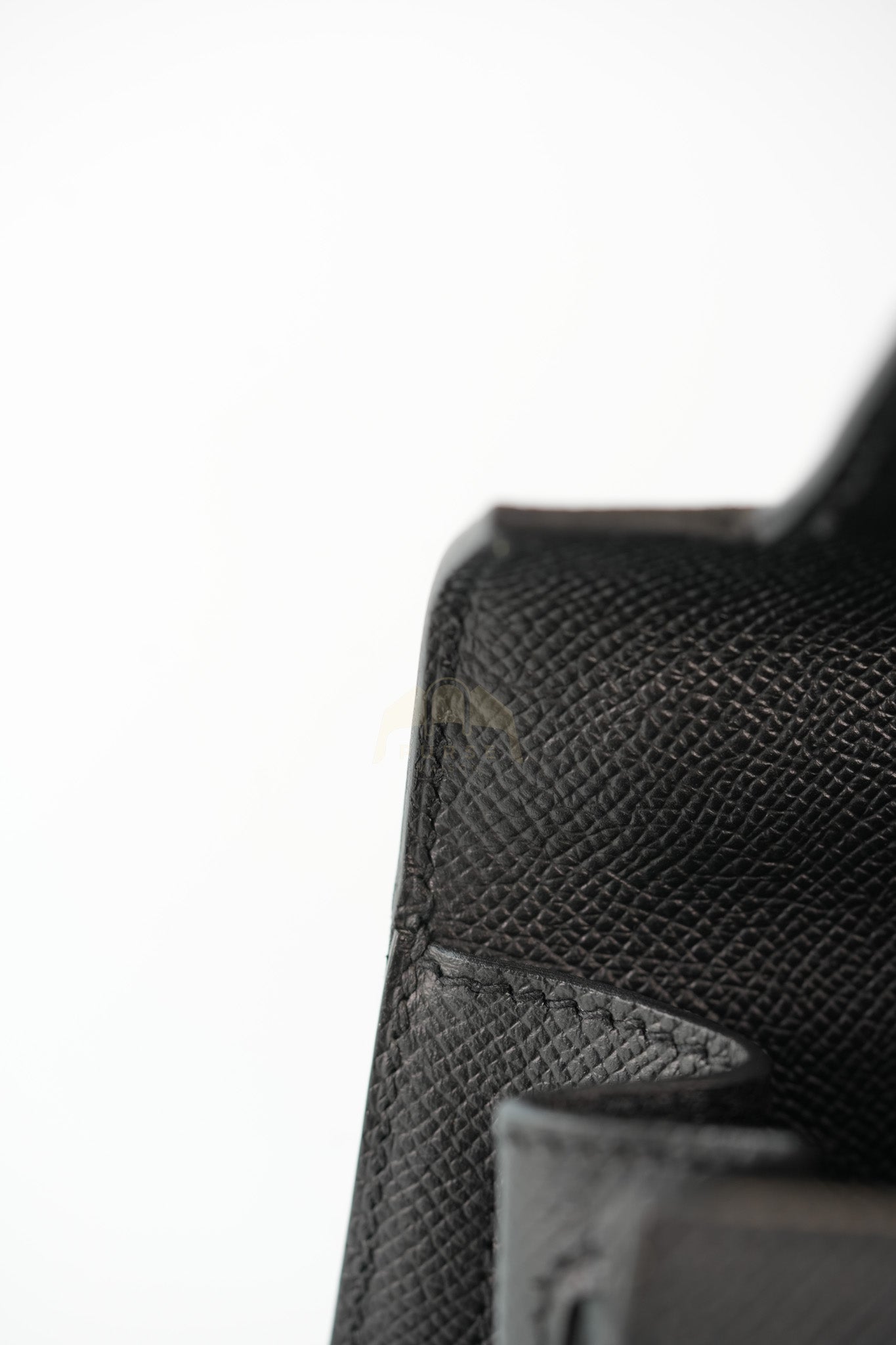 Kelly 28 Sellier in Black Epsom Leather and Gold Hardware Stamp C (2018) | Purse Maison Luxury Bags Shop