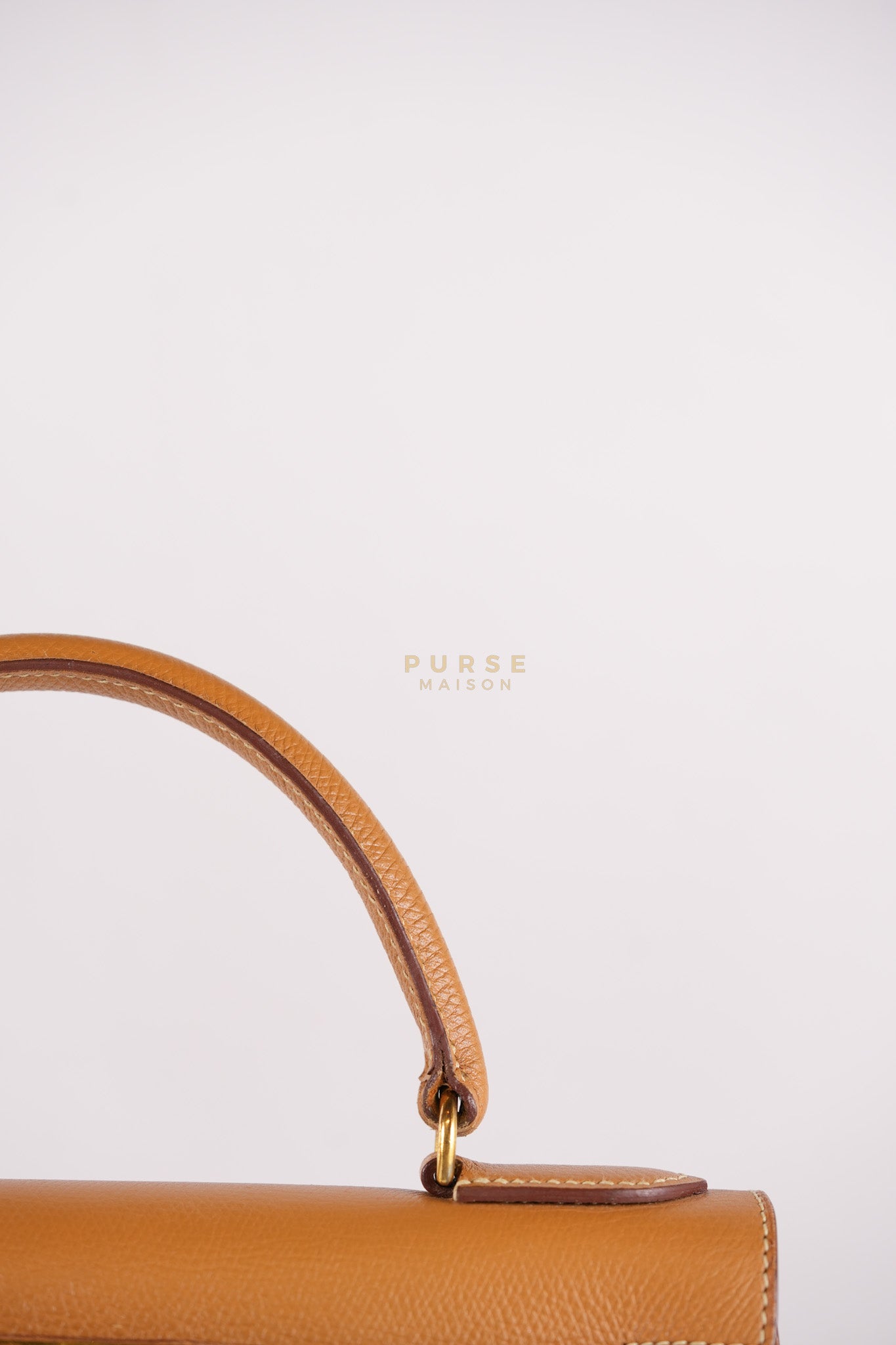 Kelly 28 Sellier in Gold Epsom Leather Gold Hardware Stamp W Circle(1993) | Purse Maison Luxury Bags Shop