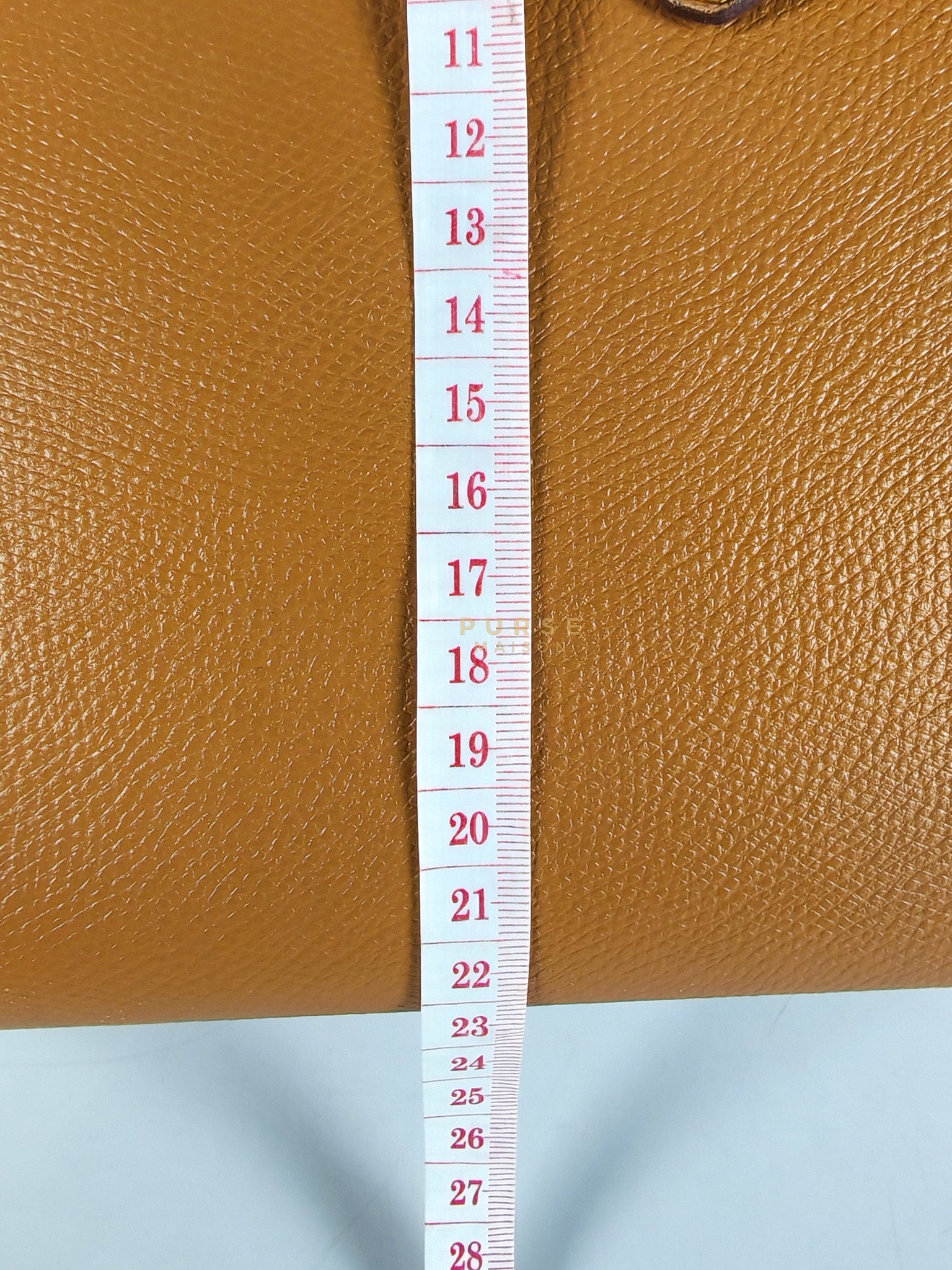 Kelly 28 Sellier in Gold Epsom Leather Gold Hardware Stamp W Circle(1993) | Purse Maison Luxury Bags Shop