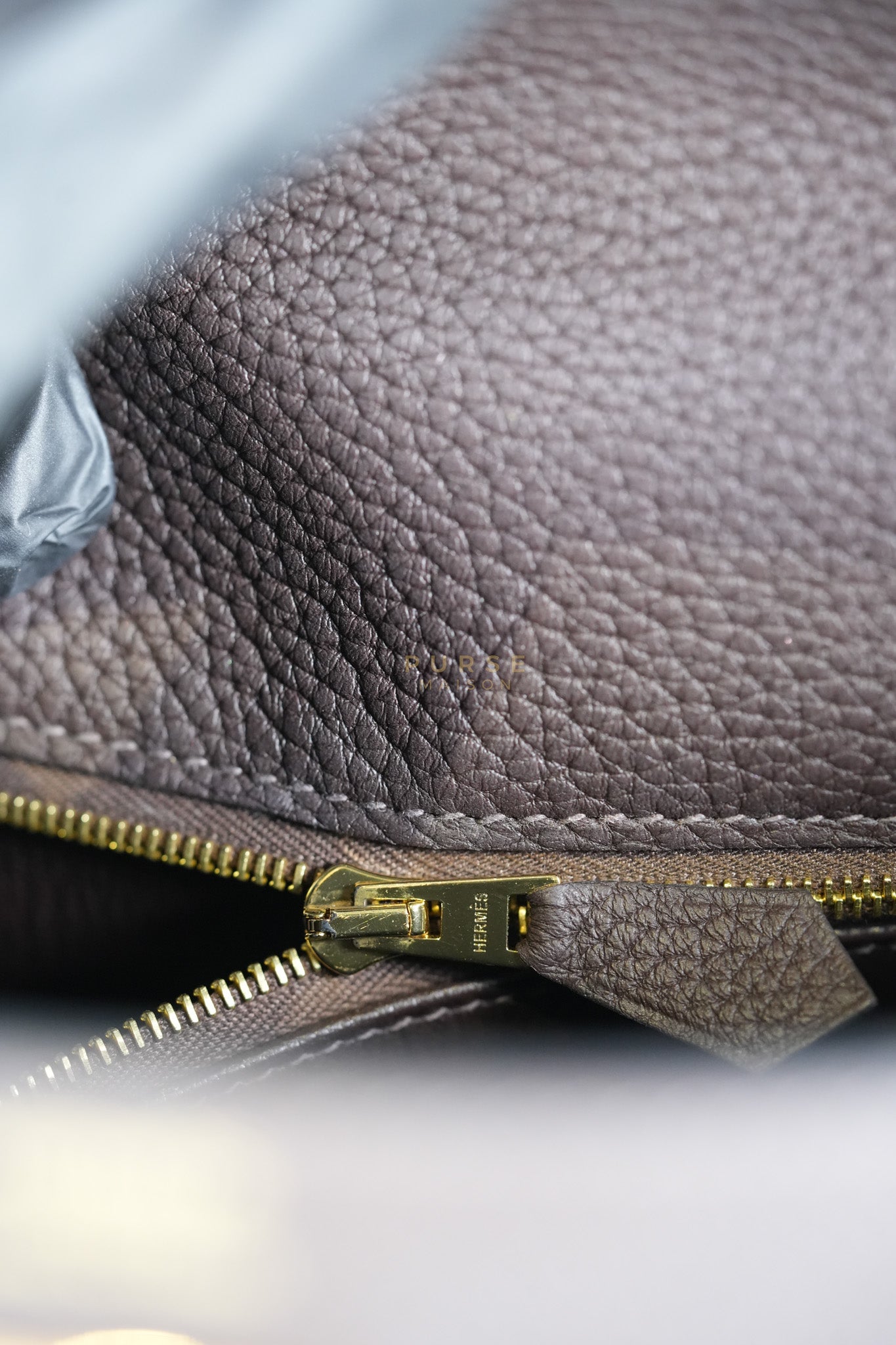 Kelly 32 Chocolate Togo Leather Gold Hardware Stamp D (2019) | Purse Maison Luxury Bags Shop