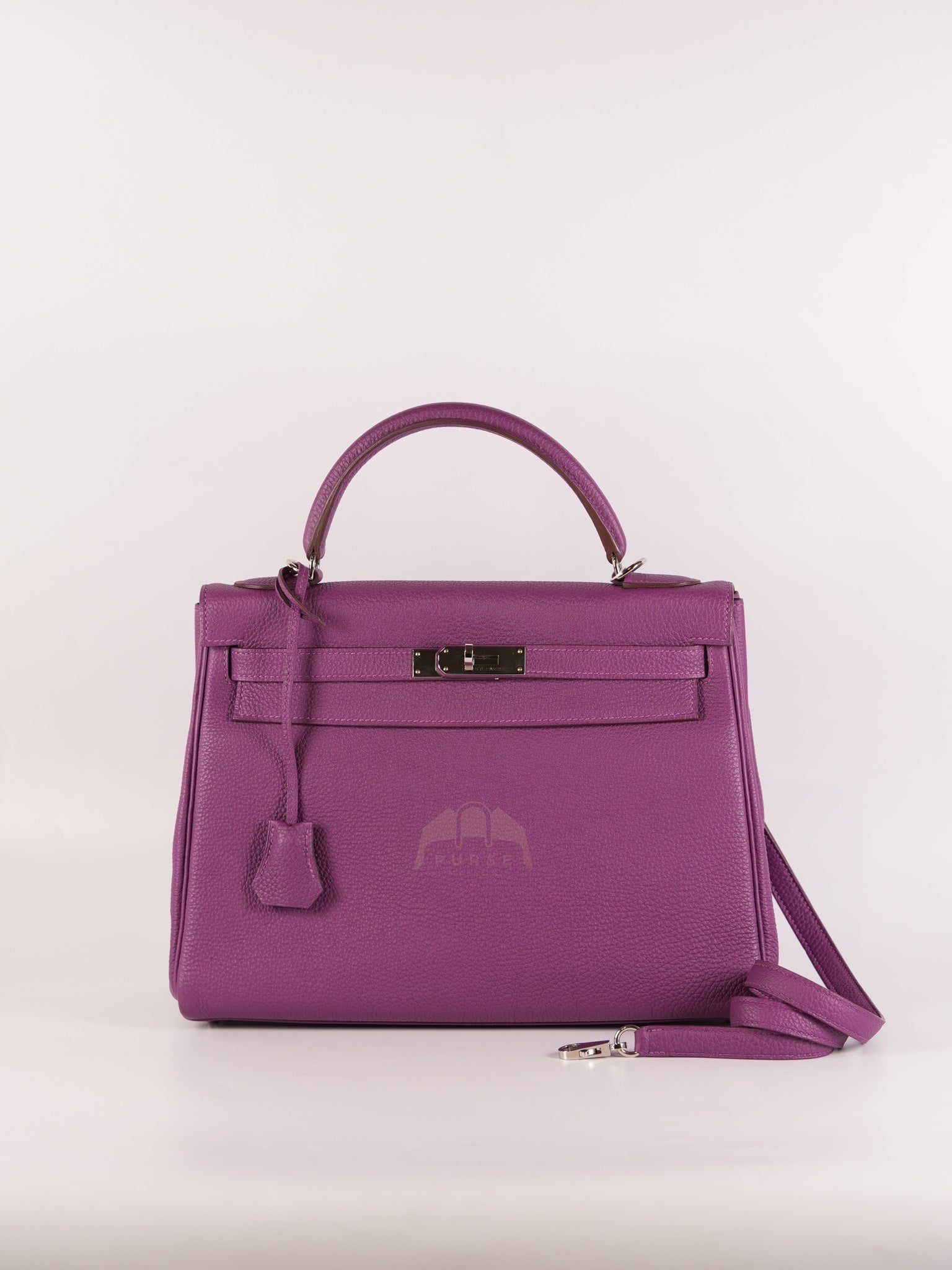 Kelly 32 Retourne in Anemone Togo Leather Palladium Hardware Stamp R Square(2014) | Purse Maison Luxury Bags Shop