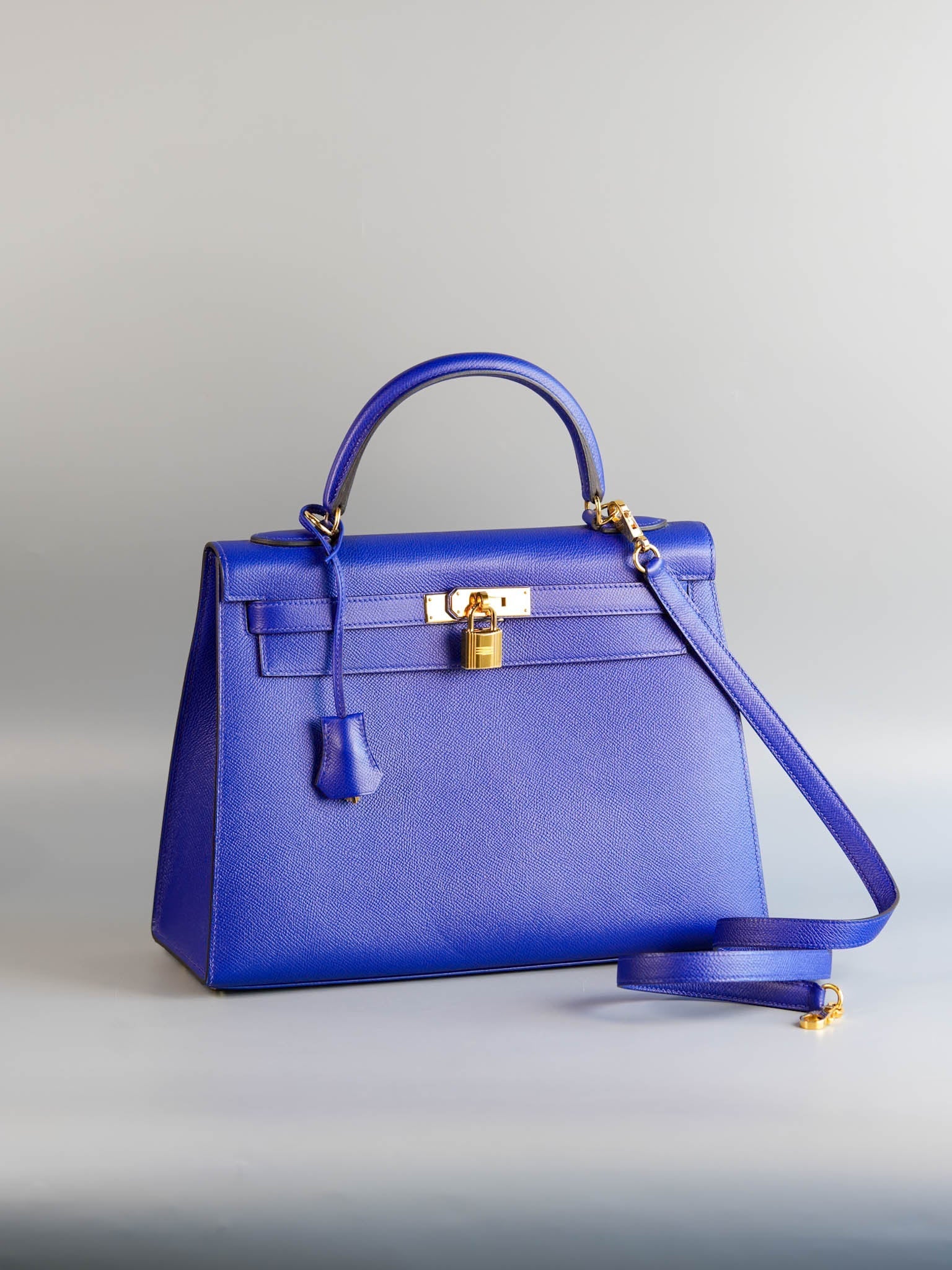 Hermes kelly blue on sale