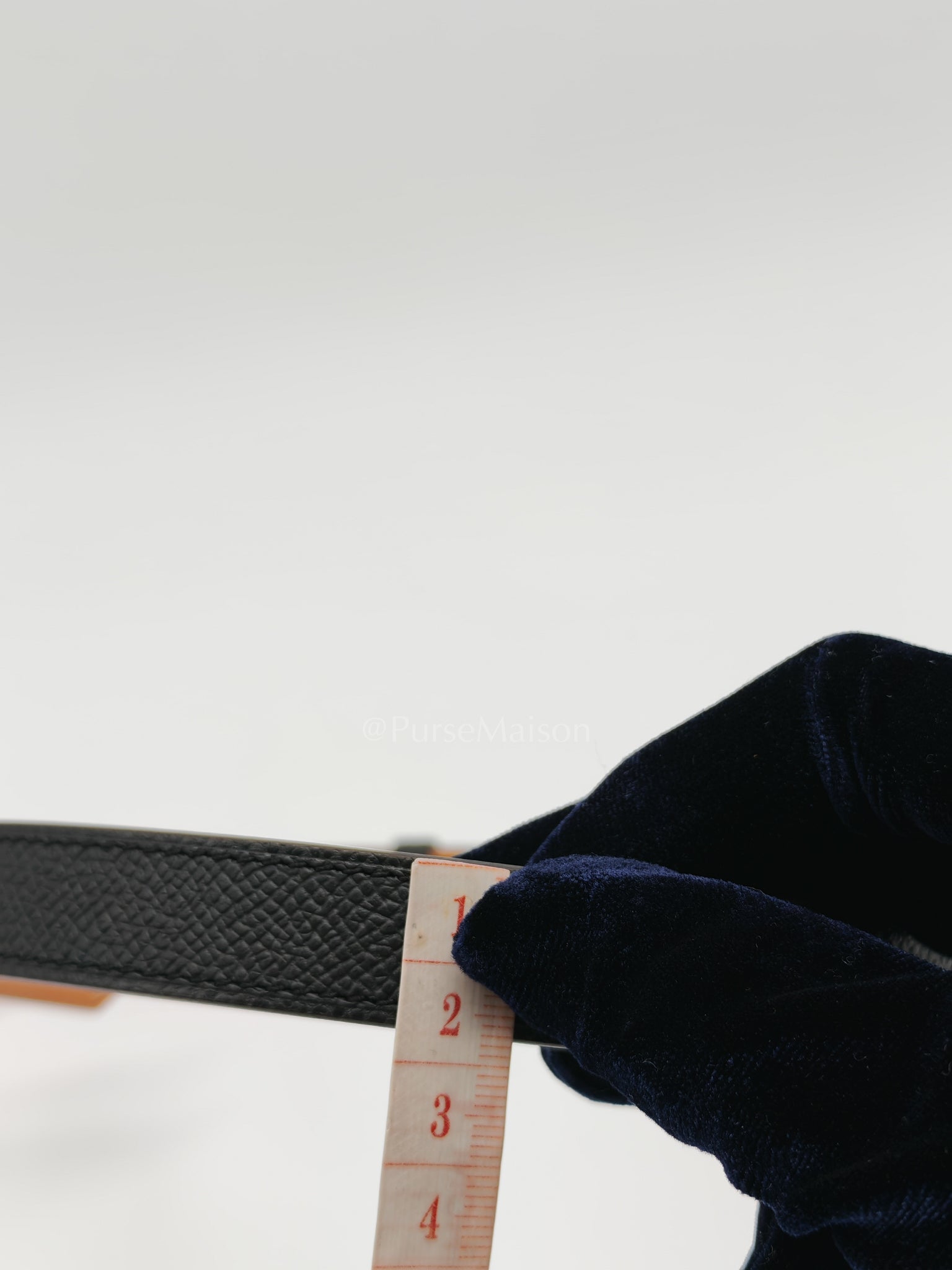 Kelly Belt Black Epsom Leather in Gold Hardware Stamp K(2025) | Purse Maison Luxury Bags Shop