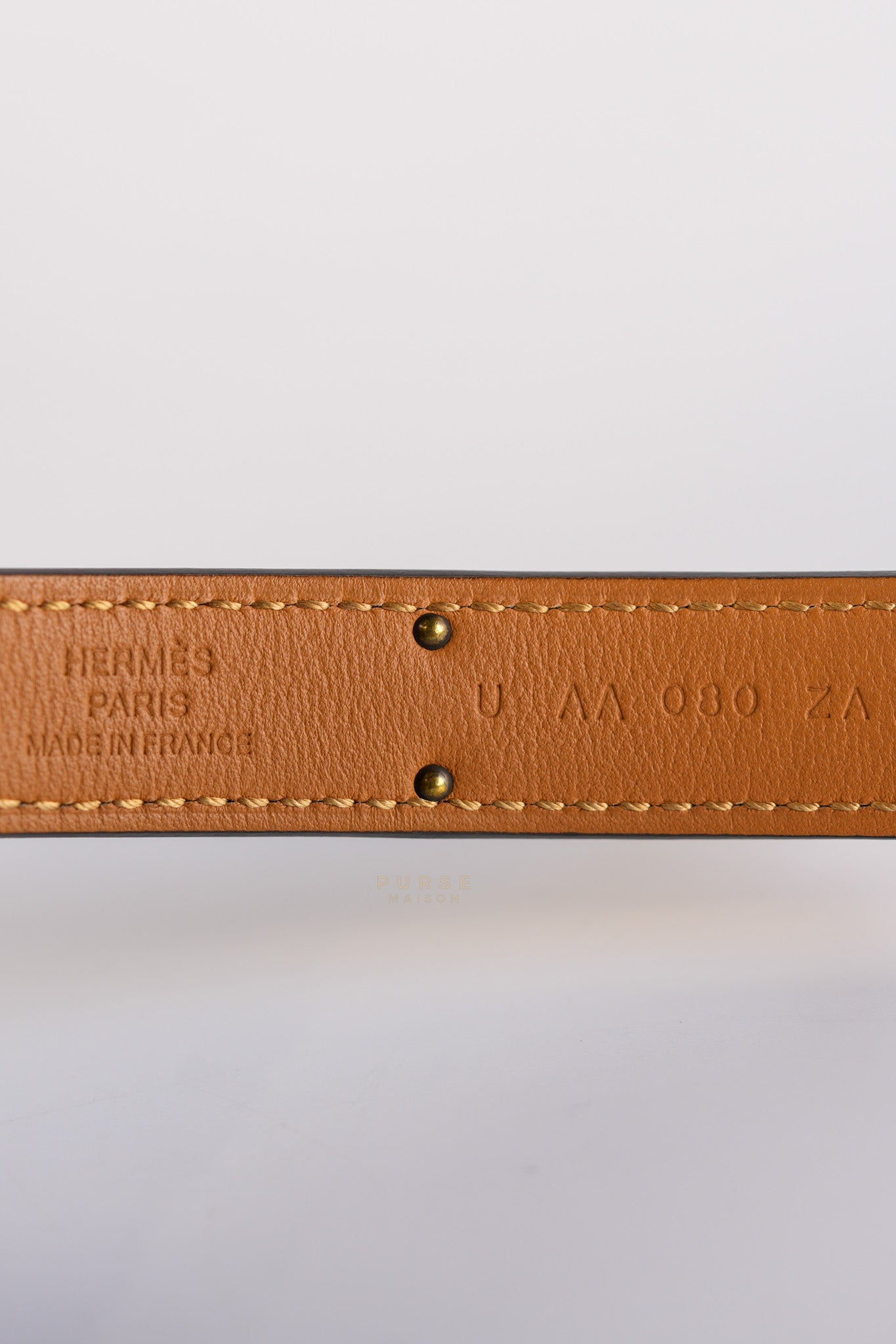 Kelly Belt Etoupe Epsom Leather Gold Hardware Stamp U(2022) | Purse Maison Luxury Bags Shop