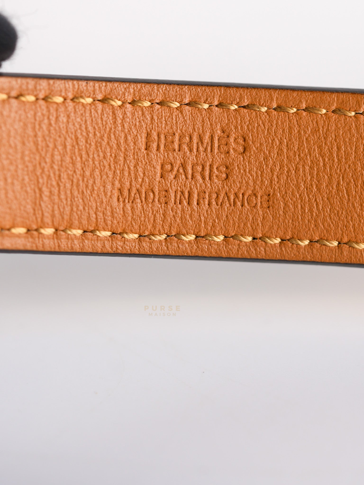 Kelly Belt Etoupe Epsom Leather Gold Hardware Stamp U(2022) | Purse Maison Luxury Bags Shop