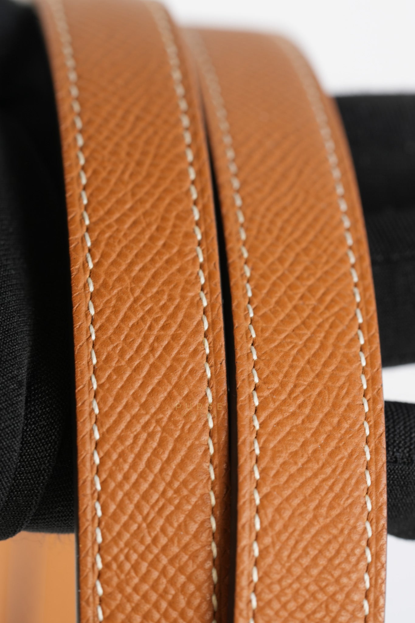 Kelly Belt Gold in Gold Hardware Stamp K (2025) | Purse Maison Luxury Bags Shop