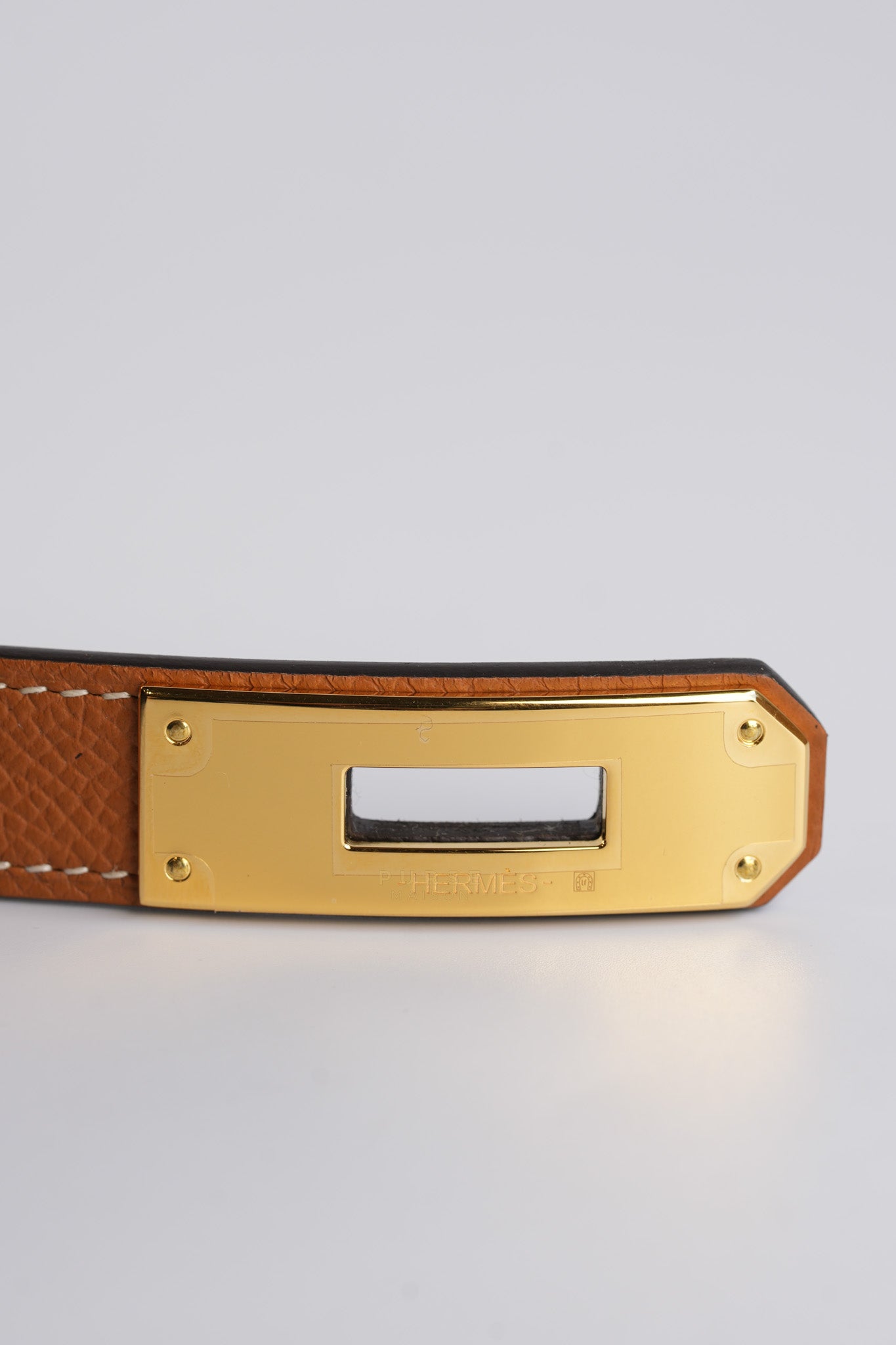 Kelly Belt Gold in Gold Hardware Stamp K (2025) | Purse Maison Luxury Bags Shop