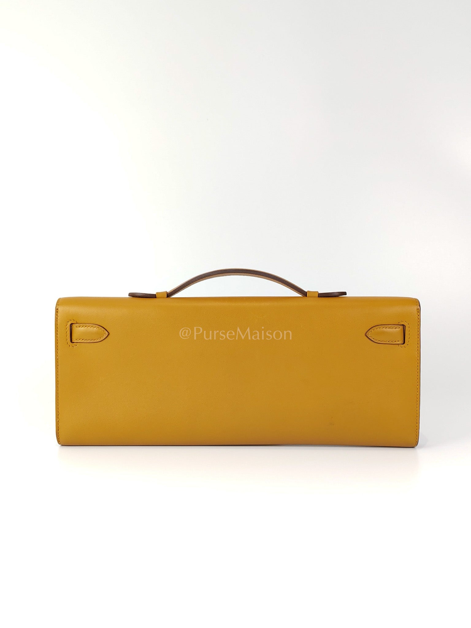 Kelly Cut Sesame Swift Leather and Gold Hardware Stamp Y (2020) | Purse Maison Luxury Bags Shop