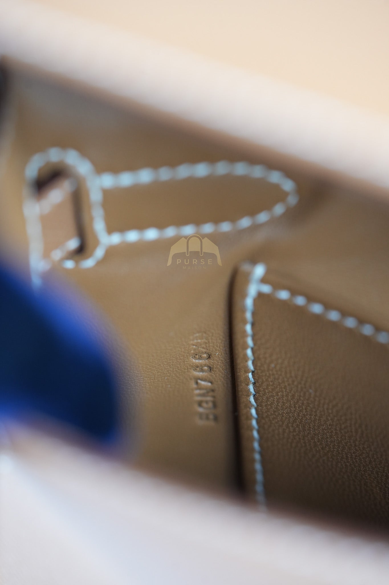 Kelly Elan in Gold in Veau Madame Leather and Gold Hardware Stamp B (2023) | Purse Maison Luxury Bags Shop