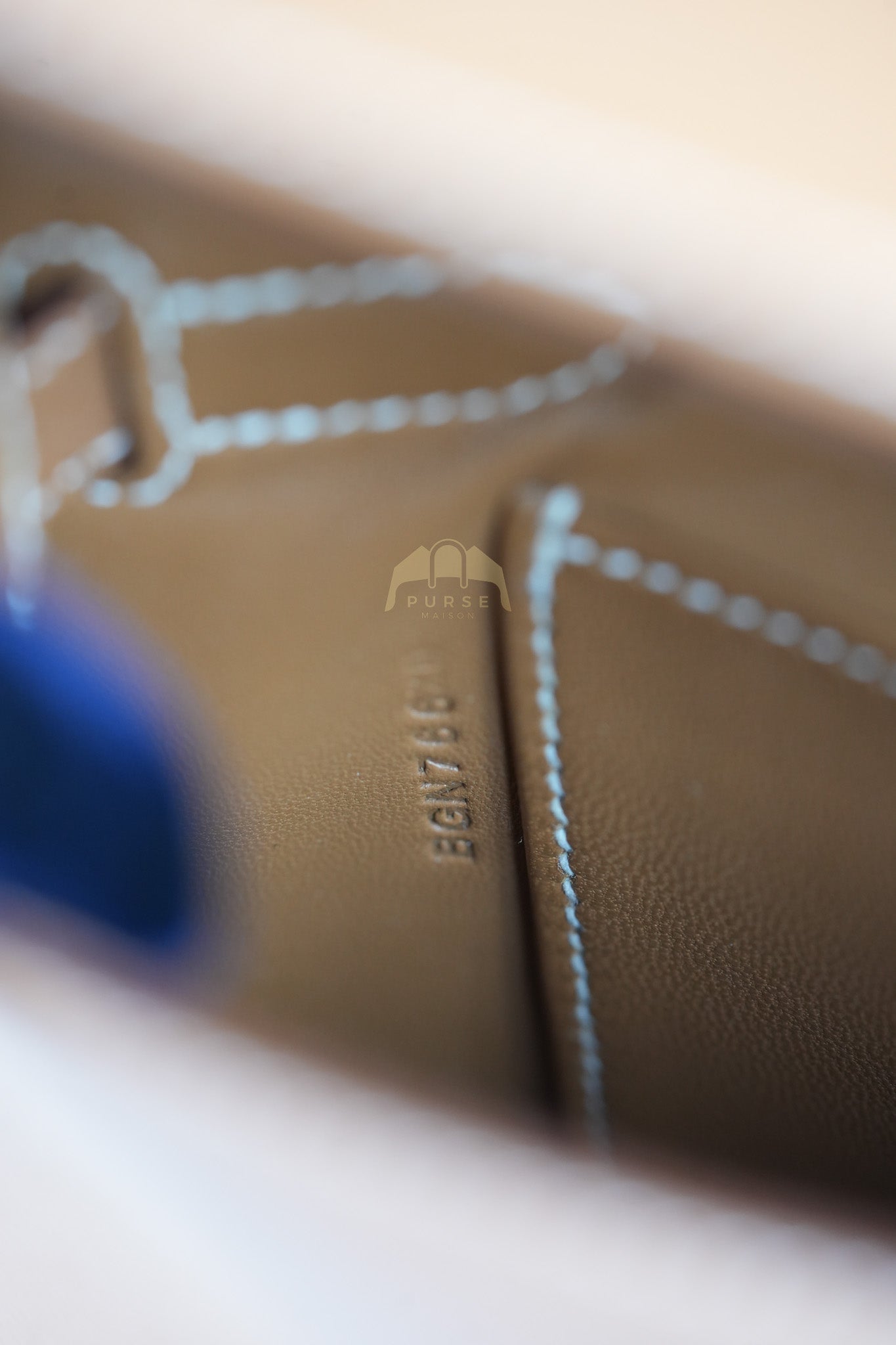 Kelly Elan in Gold in Veau Madame Leather and Gold Hardware Stamp B (2023) | Purse Maison Luxury Bags Shop