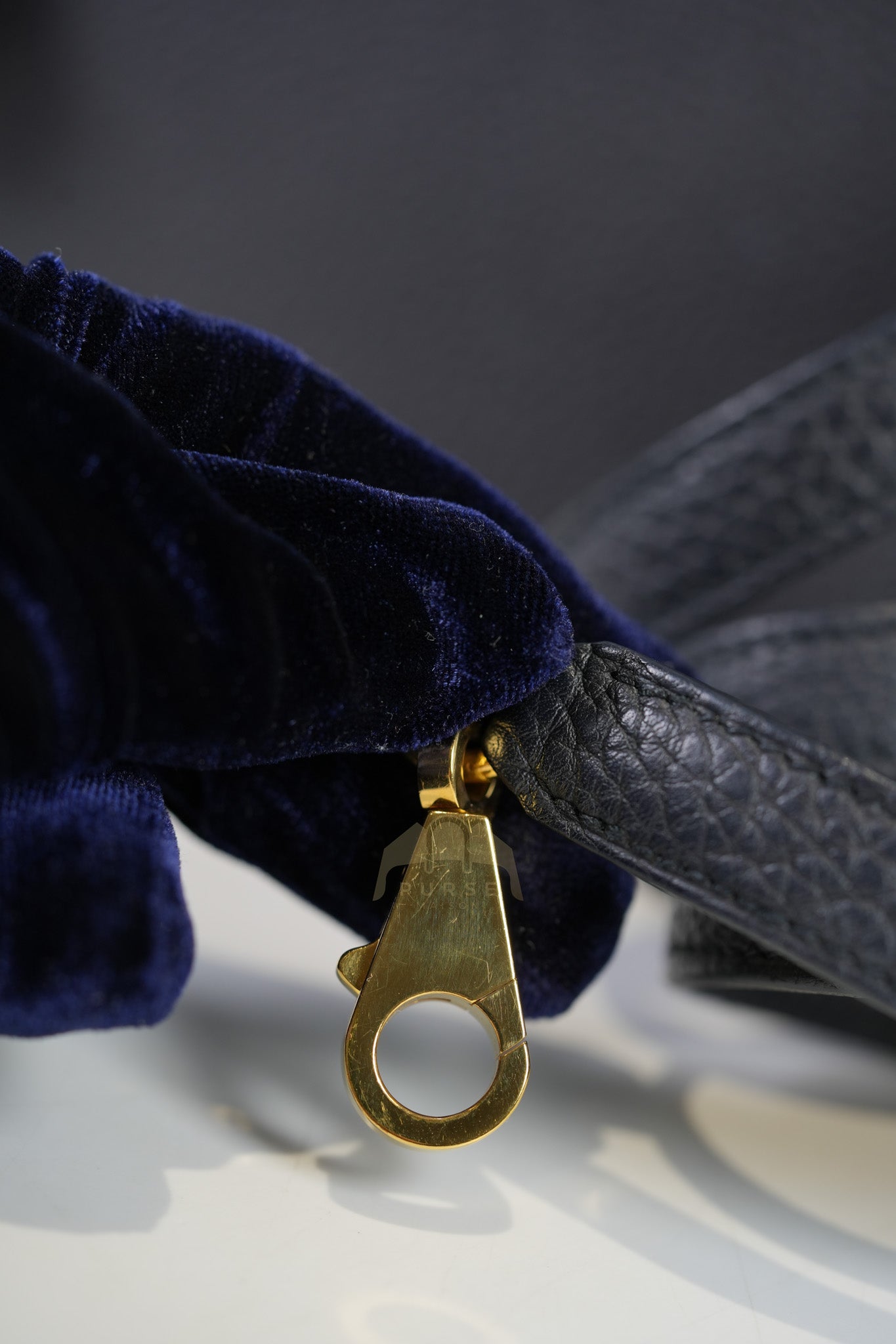 Kelly II 25 Retourne in Noir Togo Leather & Gold Hardware Stamp Y(2020) | Purse Maison Luxury Bags Shop