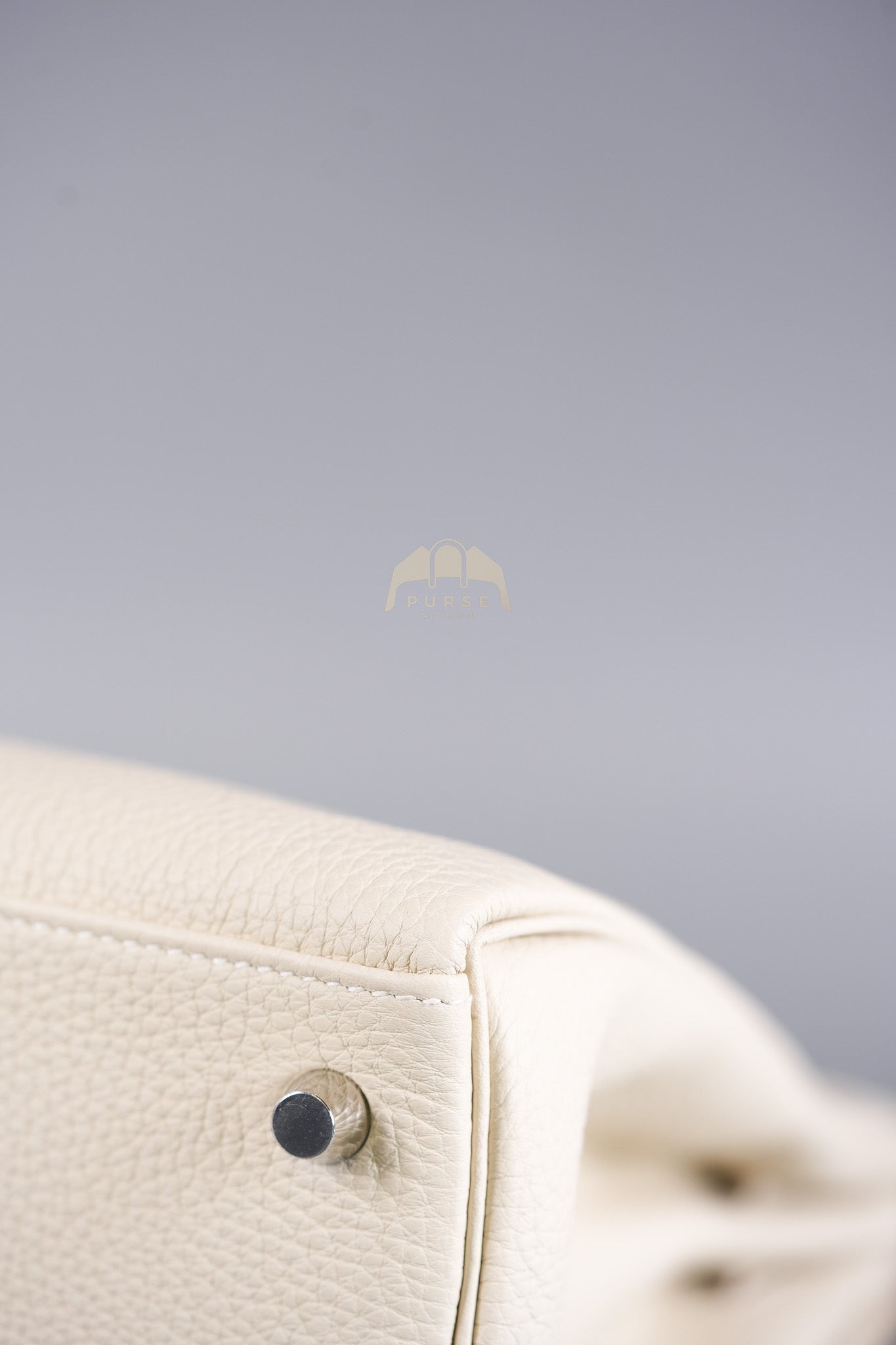 Kelly II Retourne 28 in Craie Togo Leather Palladium Hardware Stamp K(2025) | Purse Maison Luxury Bags Shop