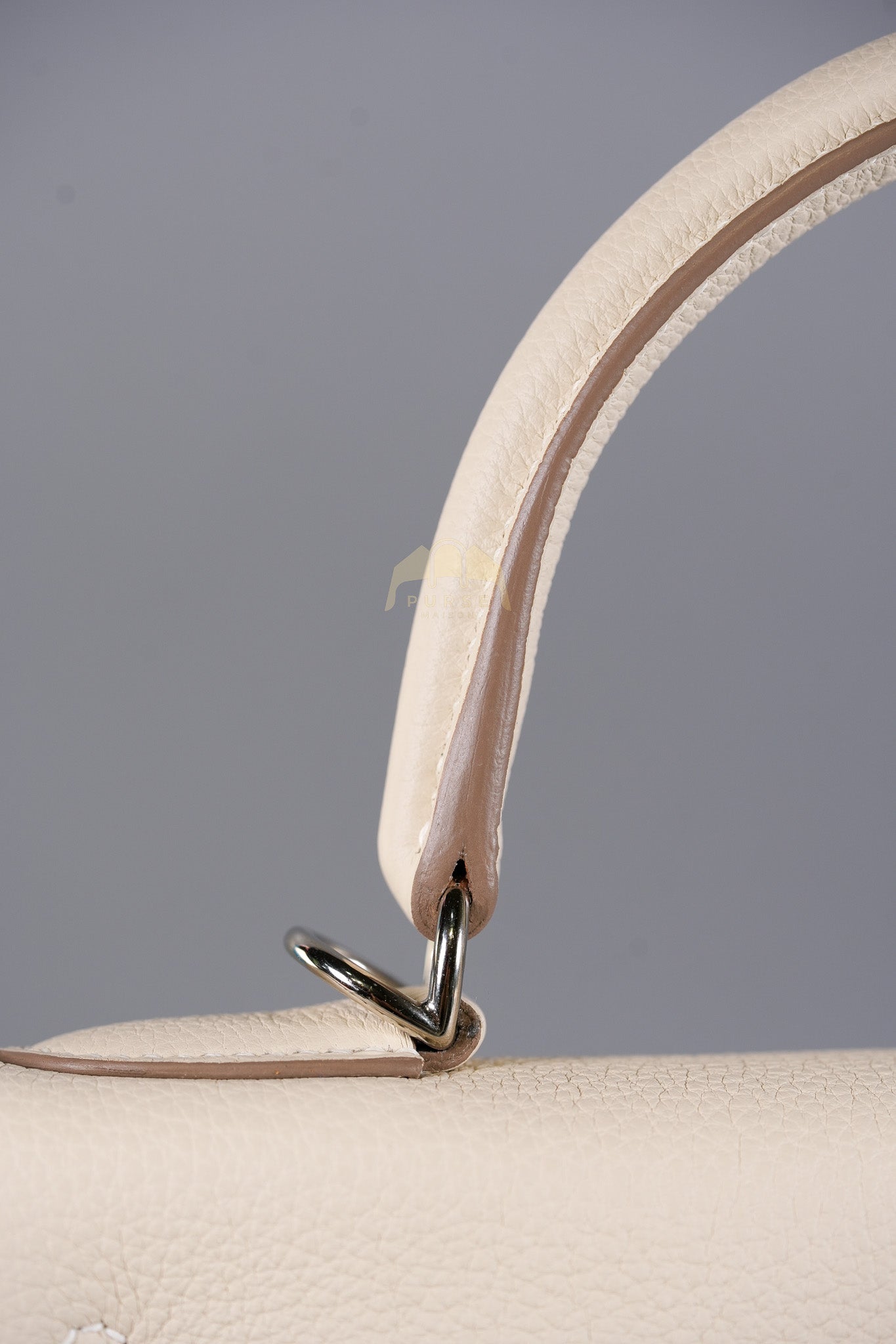 Kelly II Retourne 28 in Craie Togo Leather Palladium Hardware Stamp K(2025) | Purse Maison Luxury Bags Shop