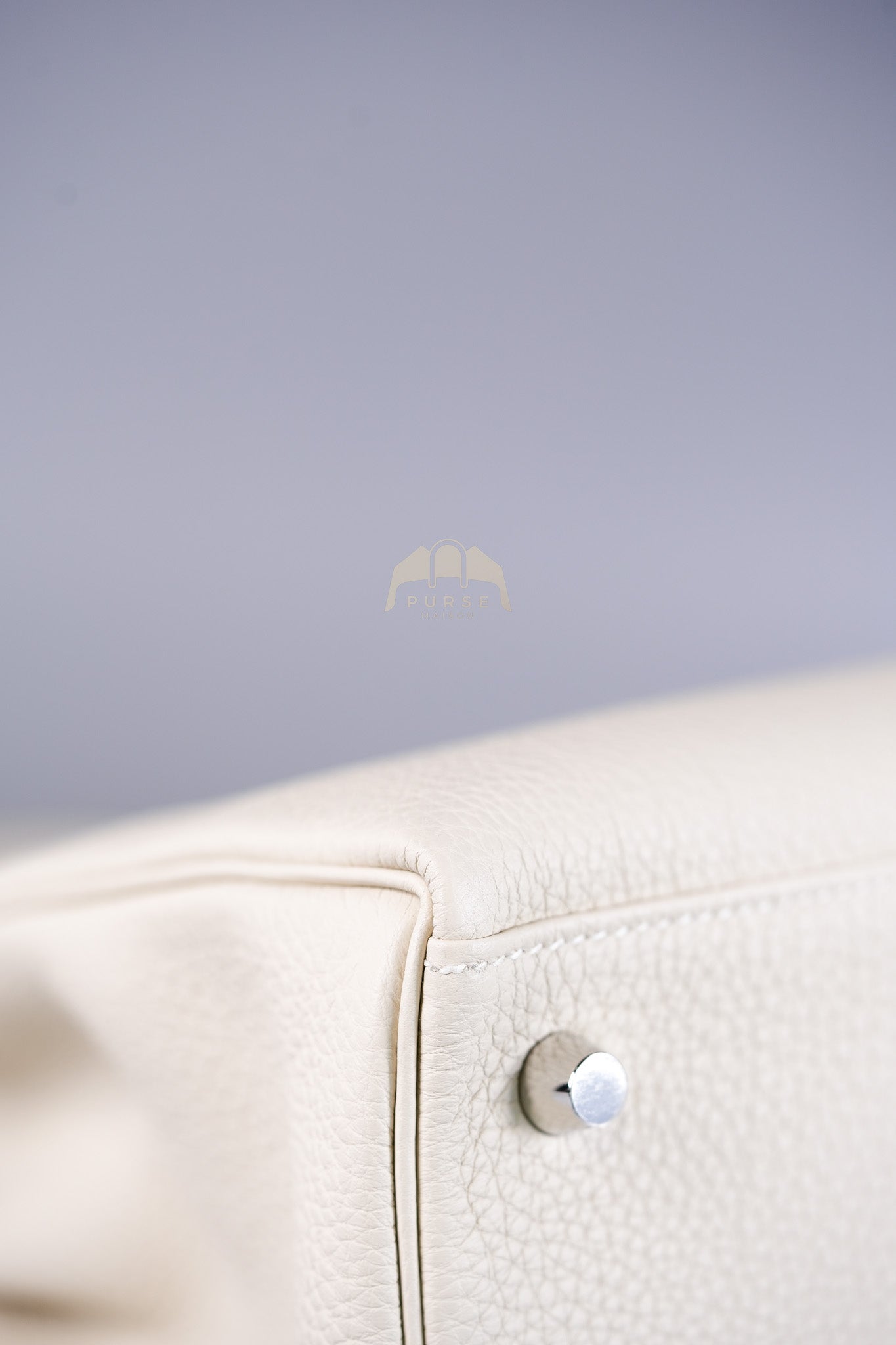 Kelly II Retourne 28 in Craie Togo Leather Palladium Hardware Stamp K(2025) | Purse Maison Luxury Bags Shop