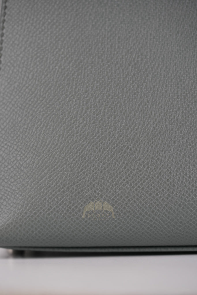 Kelly II Sellier 28 in Vert Amande Epsom Leather Palladium Hardware Stamp D(2019) | Purse Maison Luxury Bags Shop