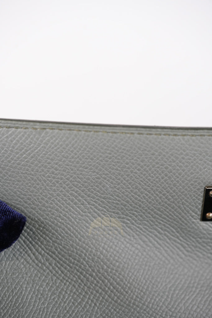 Kelly II Sellier 28 in Vert Amande Epsom Leather Palladium Hardware Stamp D(2019) | Purse Maison Luxury Bags Shop