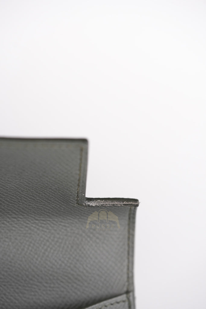 Kelly II Sellier 28 in Vert Amande Epsom Leather Palladium Hardware Stamp D(2019) | Purse Maison Luxury Bags Shop