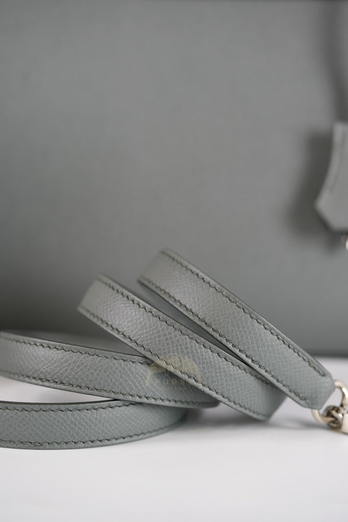 Kelly II Sellier 28 in Vert Amande Epsom Leather Palladium Hardware Stamp D(2019) | Purse Maison Luxury Bags Shop