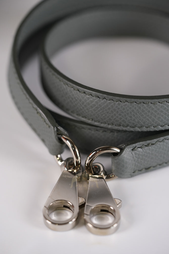 Kelly II Sellier 28 in Vert Amande Epsom Leather Palladium Hardware Stamp D(2019) | Purse Maison Luxury Bags Shop