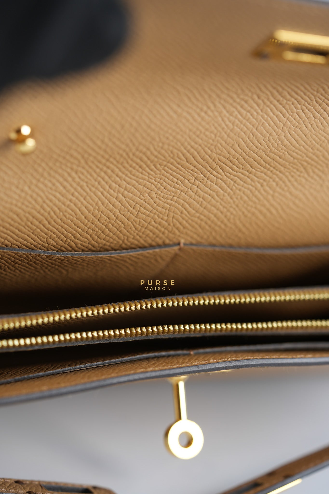 Kelly To Go Touch Chai Gold Hardware | Purse Maison Luxury Bags Shop