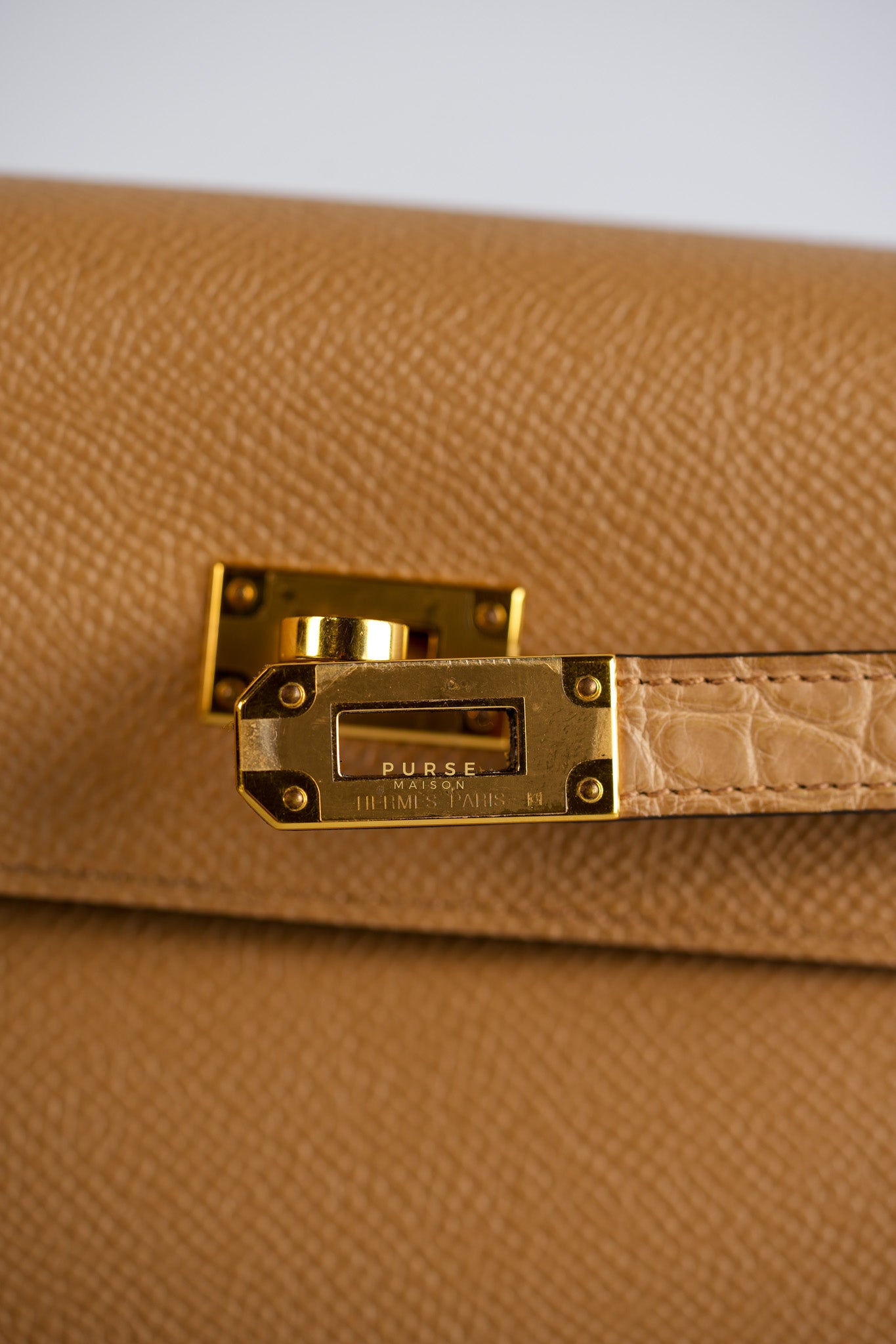 Kelly To Go Touch Chai Gold Hardware | Purse Maison Luxury Bags Shop
