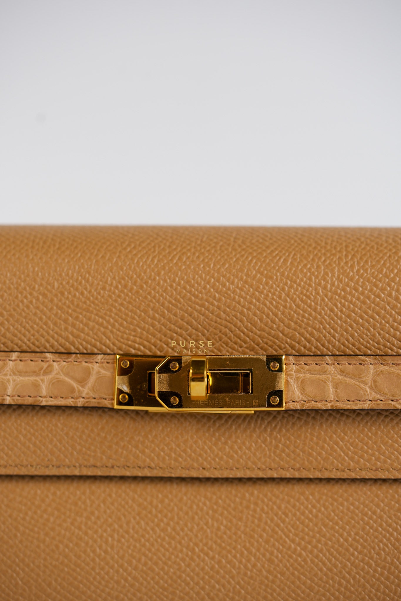 Kelly To Go Touch Chai Gold Hardware | Purse Maison Luxury Bags Shop