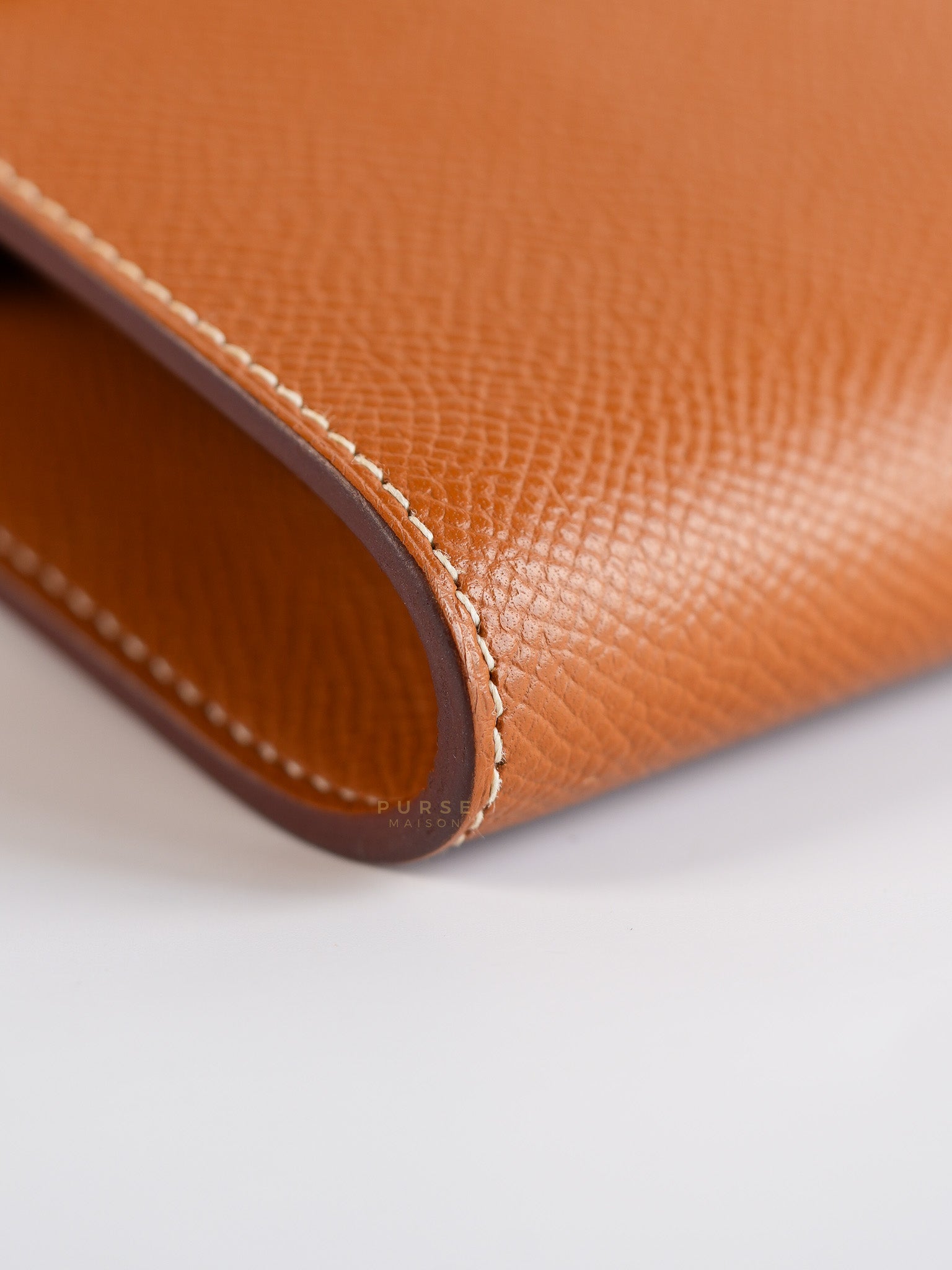 Kelly To Go in Gold Epsom Leather Gold Hardware Stamp U (2022) | Purse Maison Luxury Bags Shop