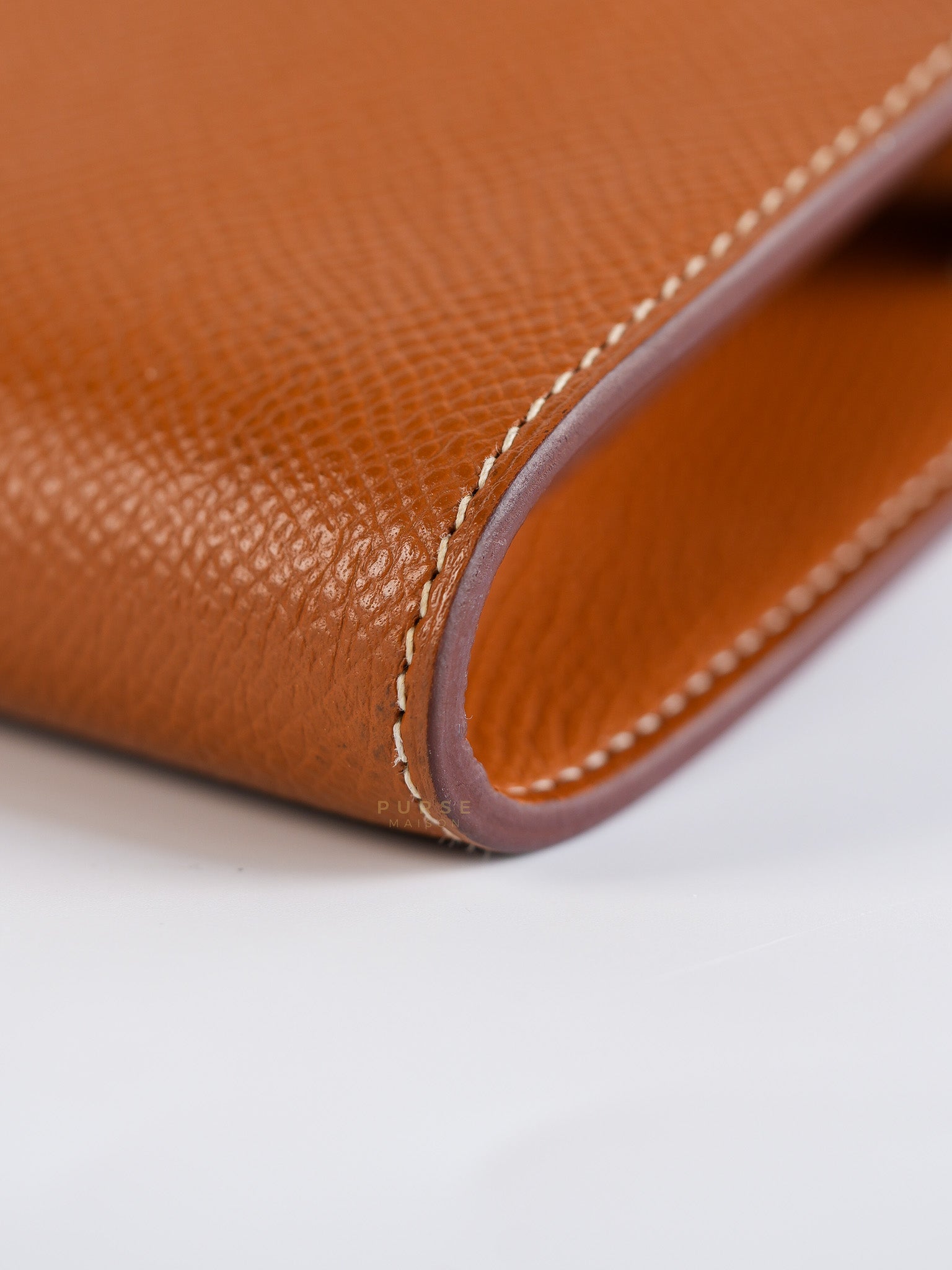 Kelly To Go in Gold Epsom Leather Gold Hardware Stamp U (2022) | Purse Maison Luxury Bags Shop