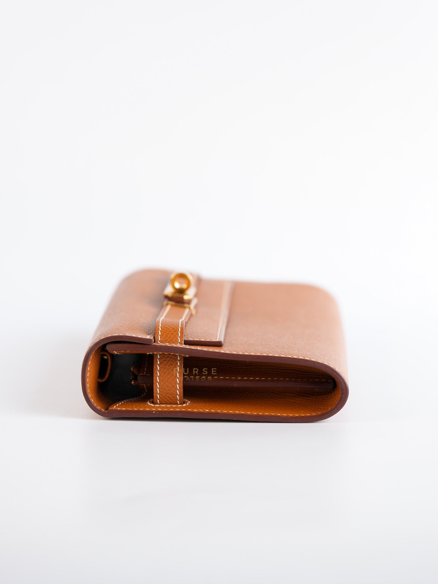 Kelly To Go in Gold Epsom Leather Gold Hardware Stamp U (2022) | Purse Maison Luxury Bags Shop