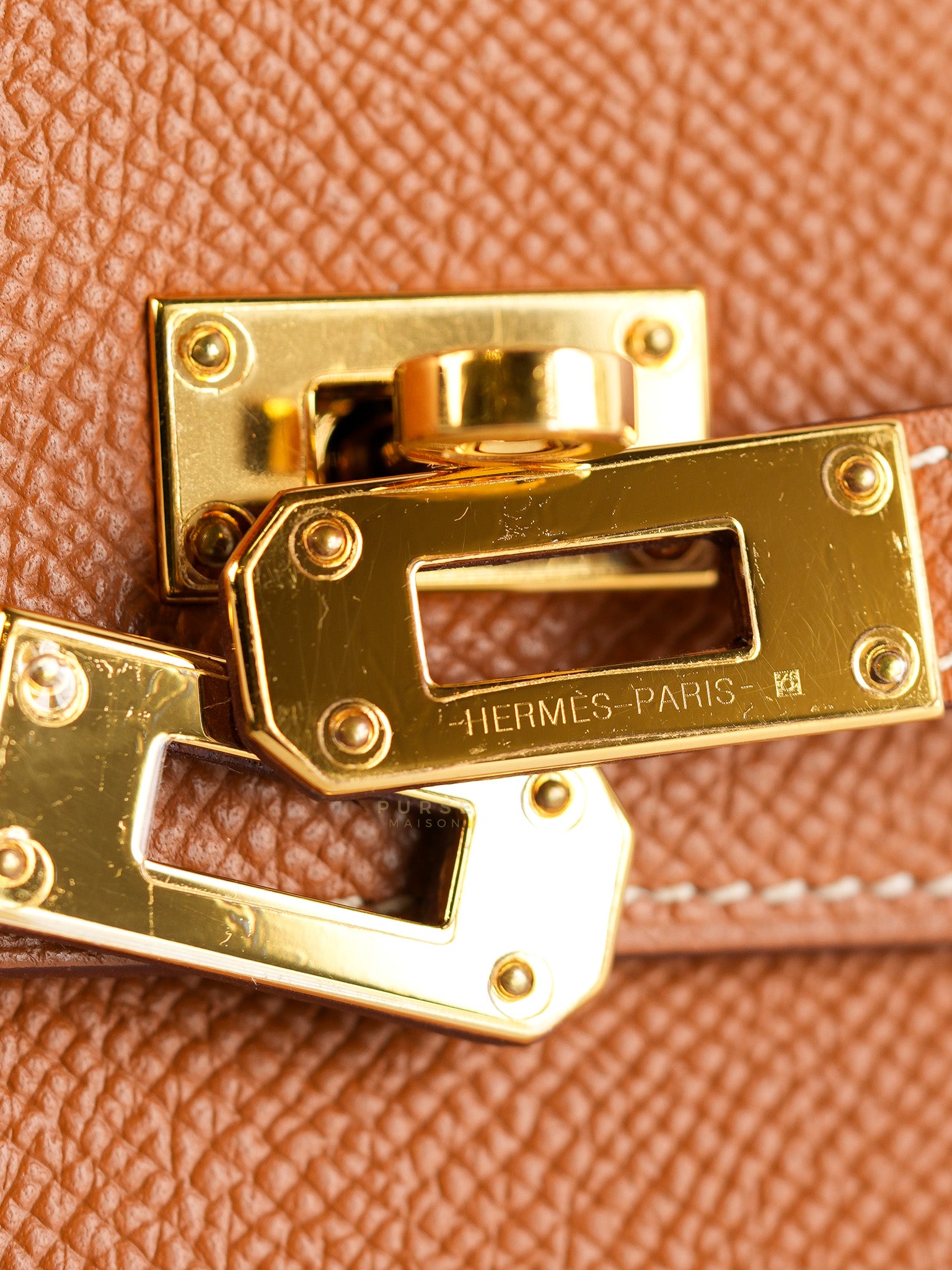 Kelly To Go in Gold Epsom Leather Gold Hardware Stamp U (2022) | Purse Maison Luxury Bags Shop