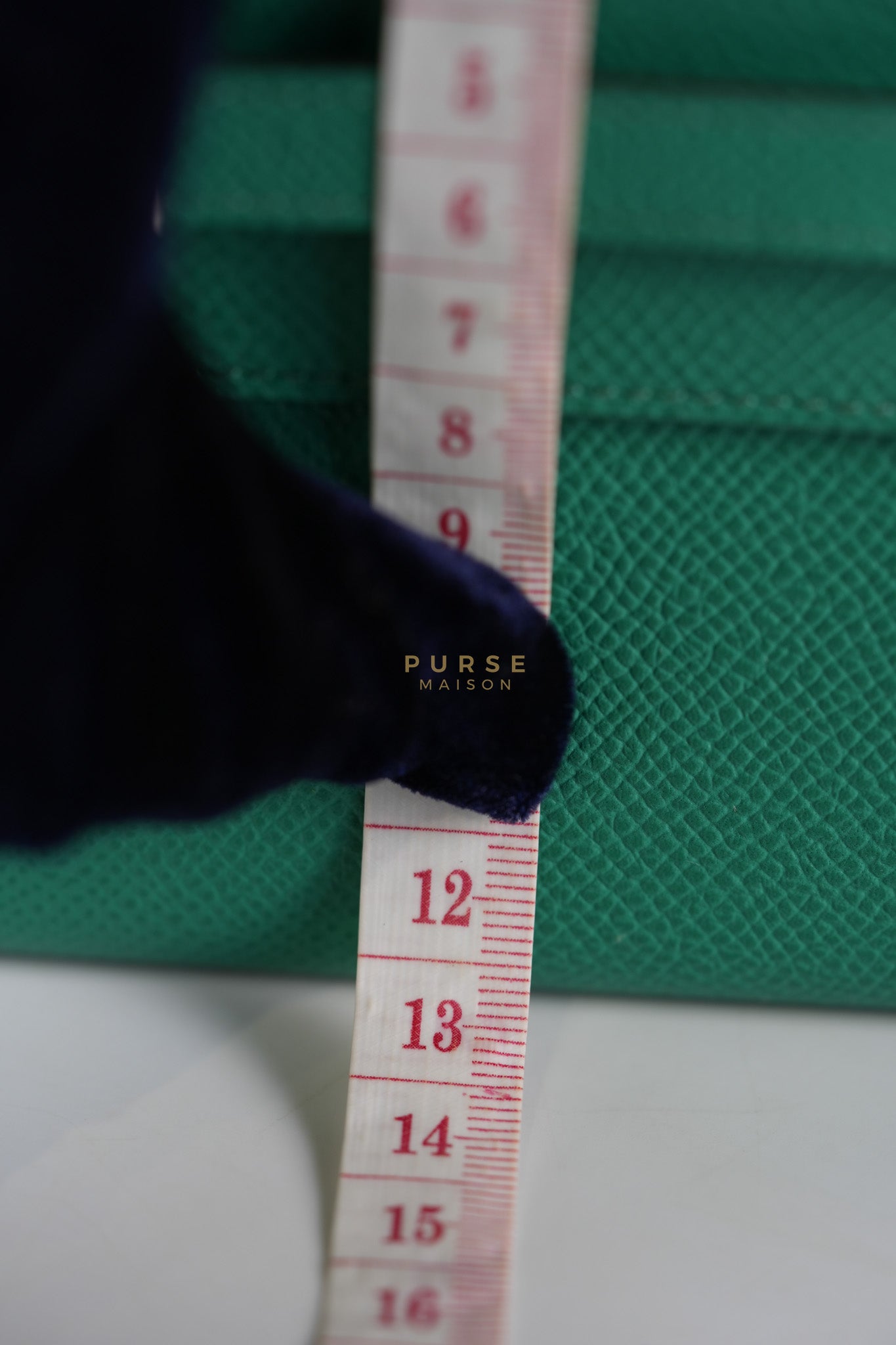 Kelly To Go in Vert(Green) Epsom Leather & Palladium Hardware Stamp Y(2020) | Purse Maison Luxury Bags Shop