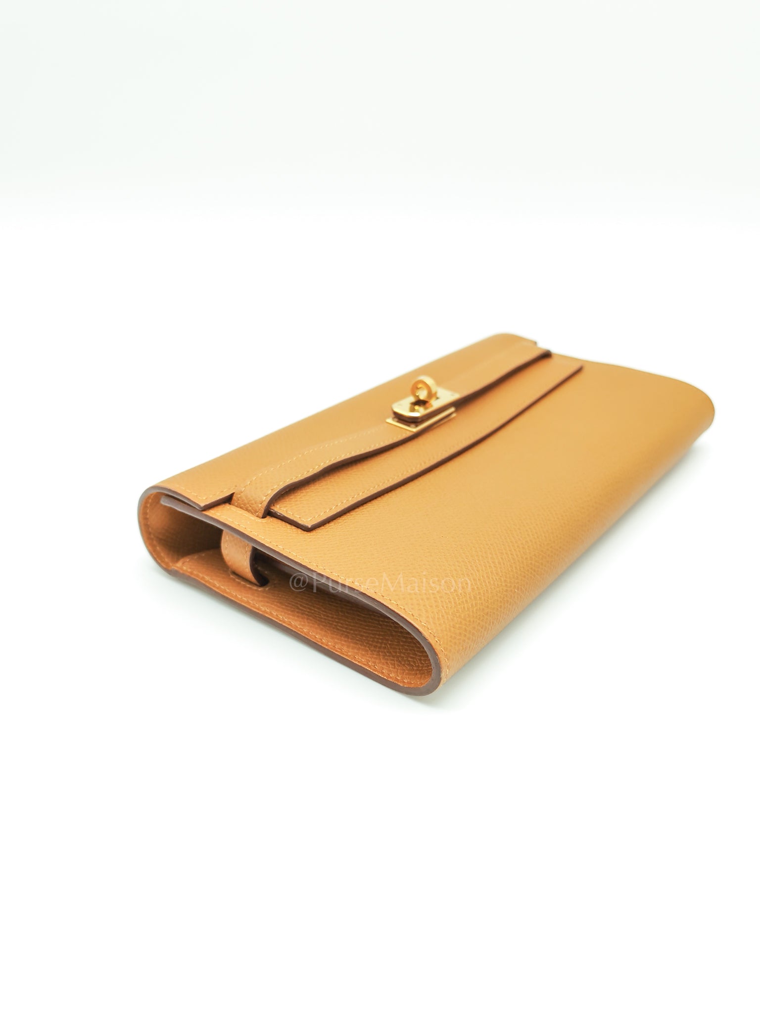 Kelly To Go Sesame in Epsom Leather and Gold Hardware Stamp Y (2020) | Purse Maison Luxury Bags Shop
