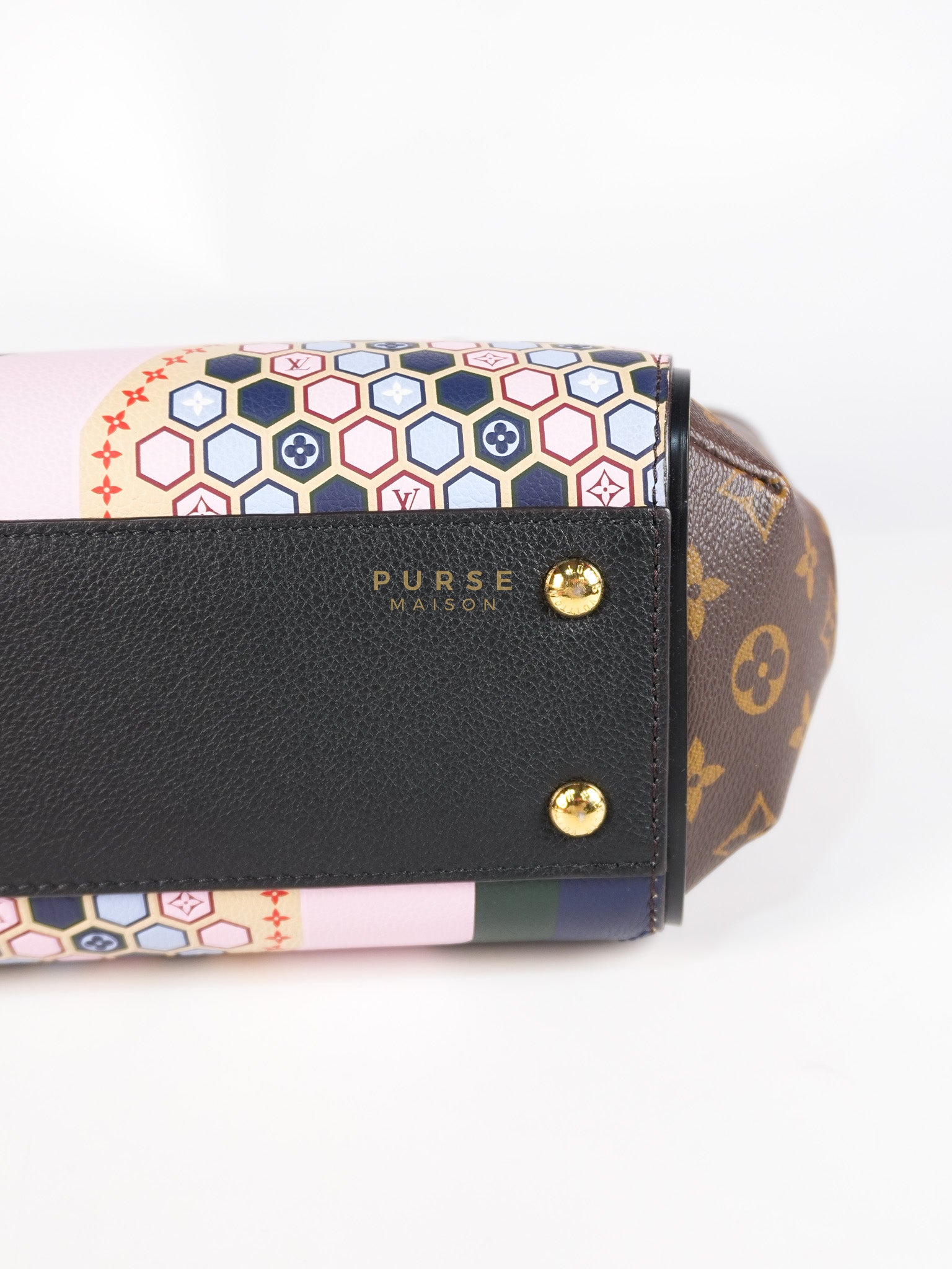 Kimono Hand Bag Limited Edition Monogram Canvas & Gold Hardware (Date Code: DU3186) | Purse Maison Luxury Bags Shop