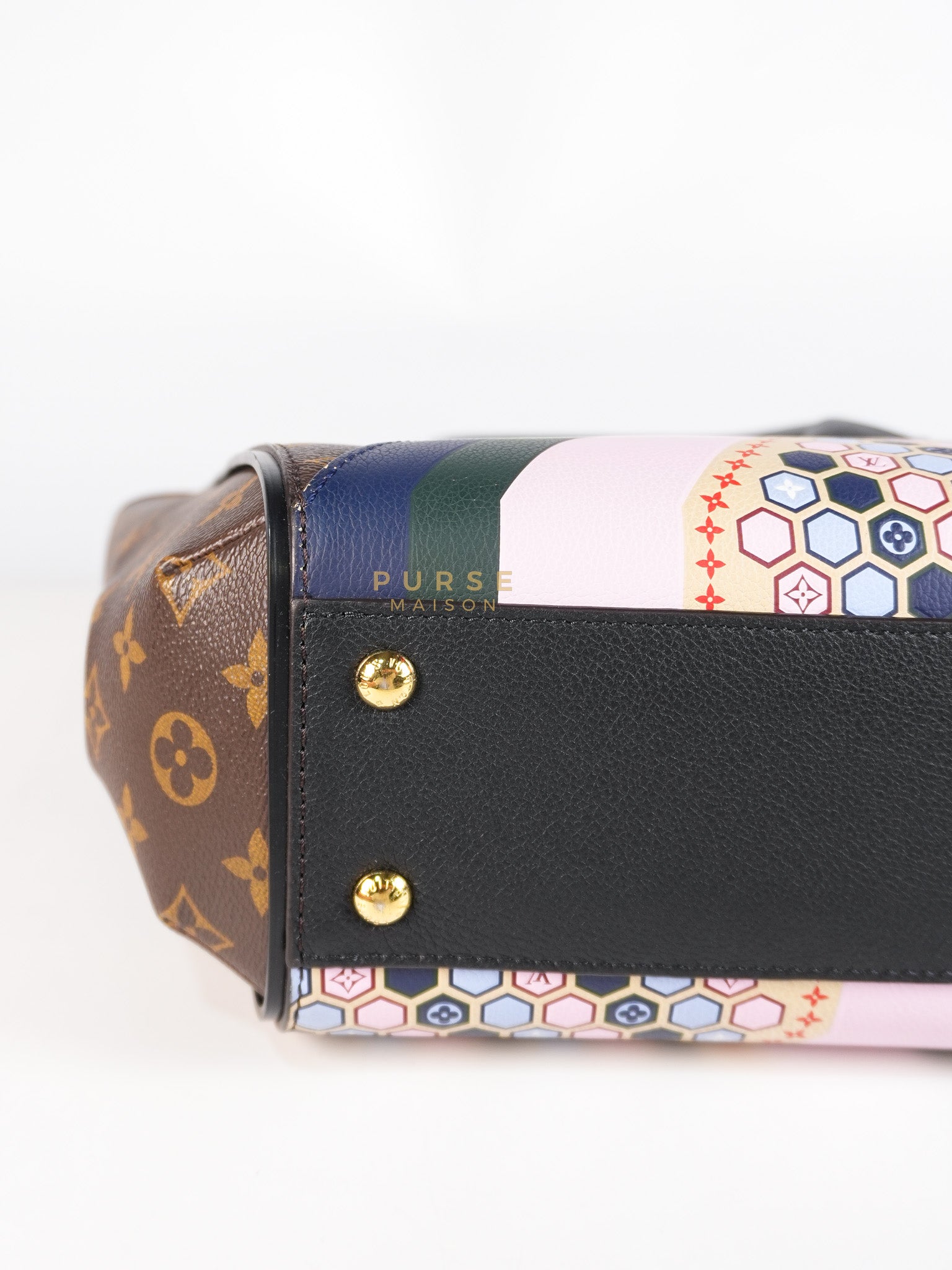 Kimono Hand Bag Limited Edition Monogram Canvas & Gold Hardware (Date Code: DU3186) | Purse Maison Luxury Bags Shop