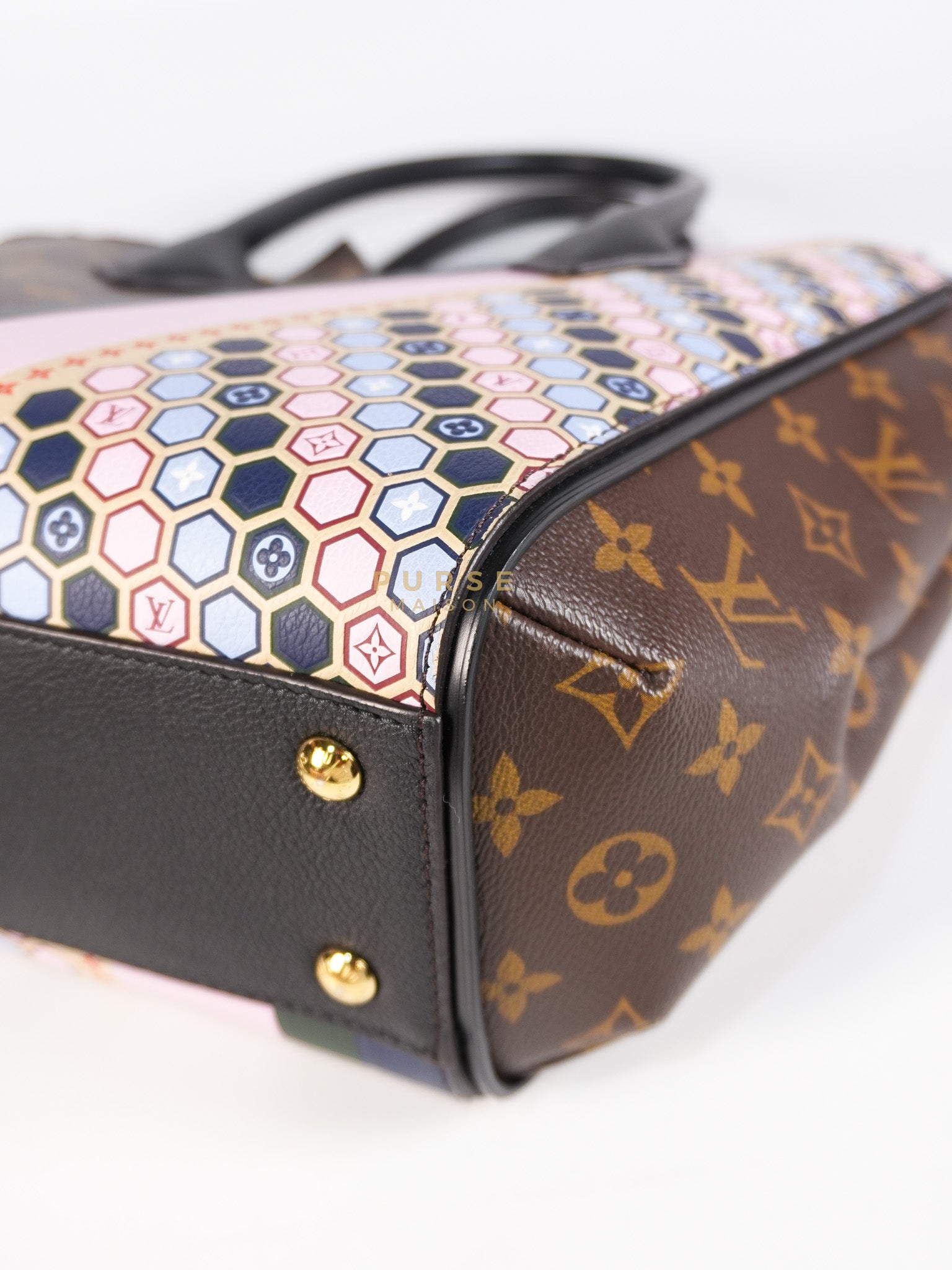 Kimono Hand Bag Limited Edition Monogram Canvas & Gold Hardware (Date Code: DU3186) | Purse Maison Luxury Bags Shop