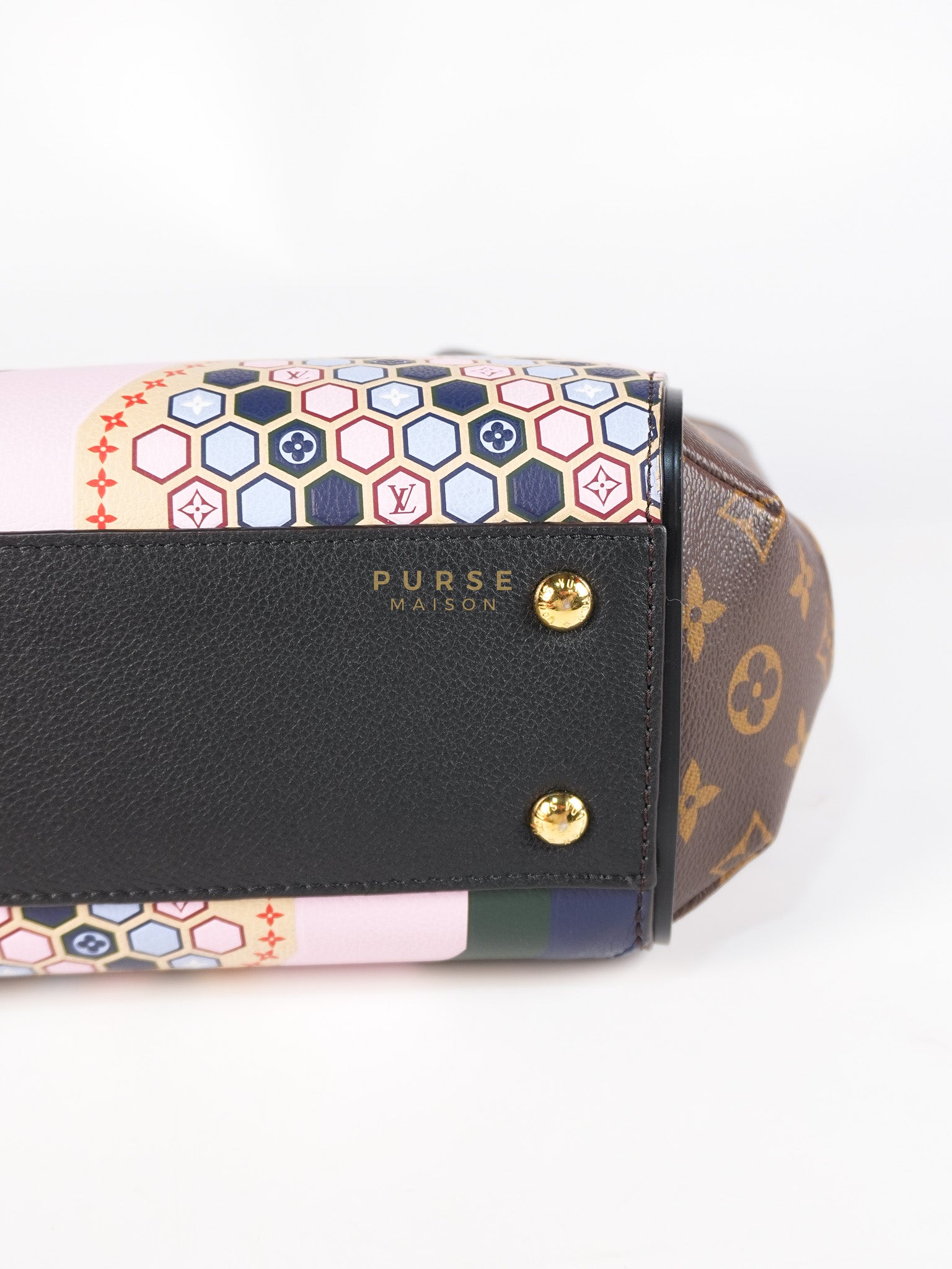 Kimono Hand Bag Limited Edition Monogram Canvas & Gold Hardware (Date Code: DU3186) | Purse Maison Luxury Bags Shop